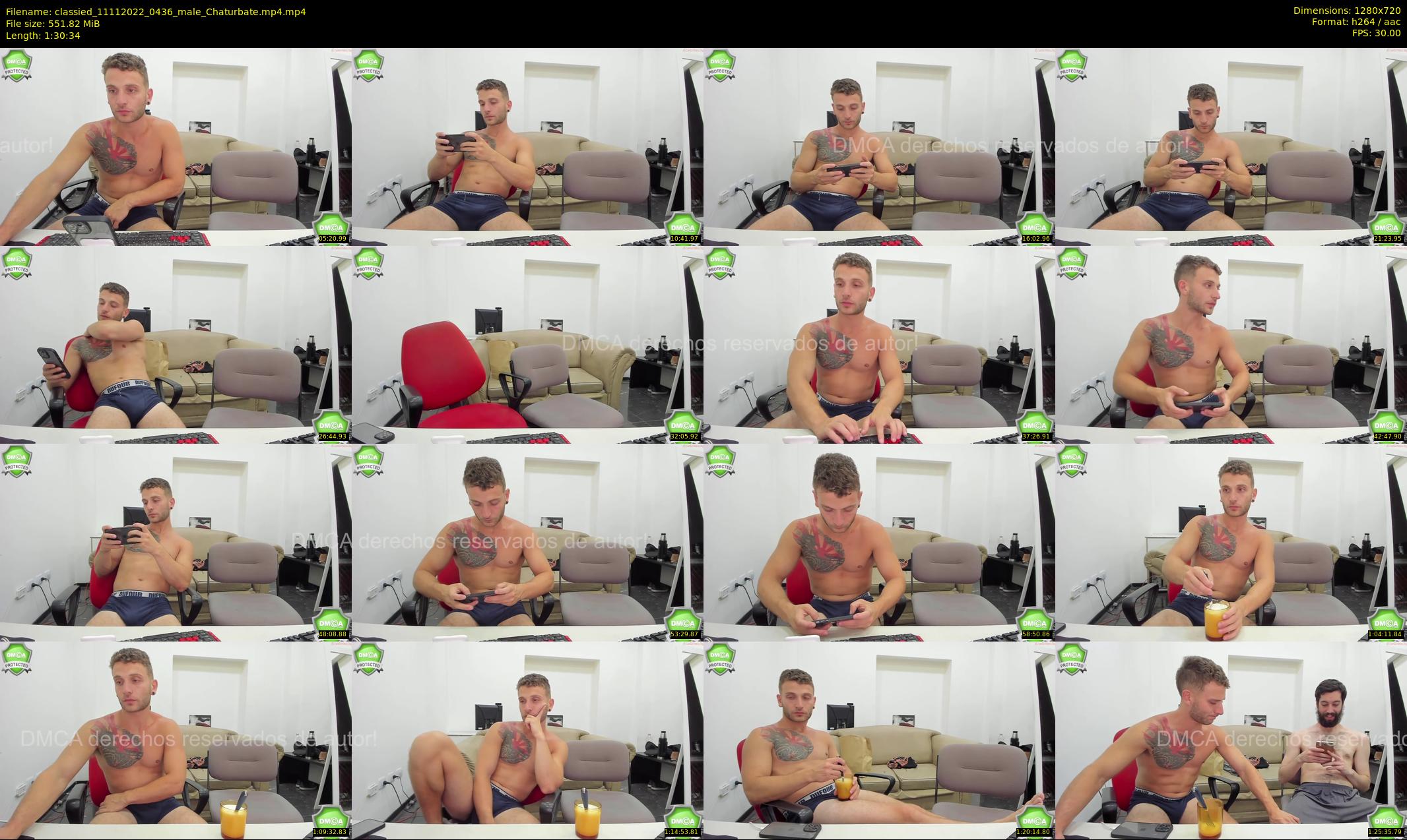 classied — 91 minute Chaturbate male cam show recording, 720p, Nov 11, 2022