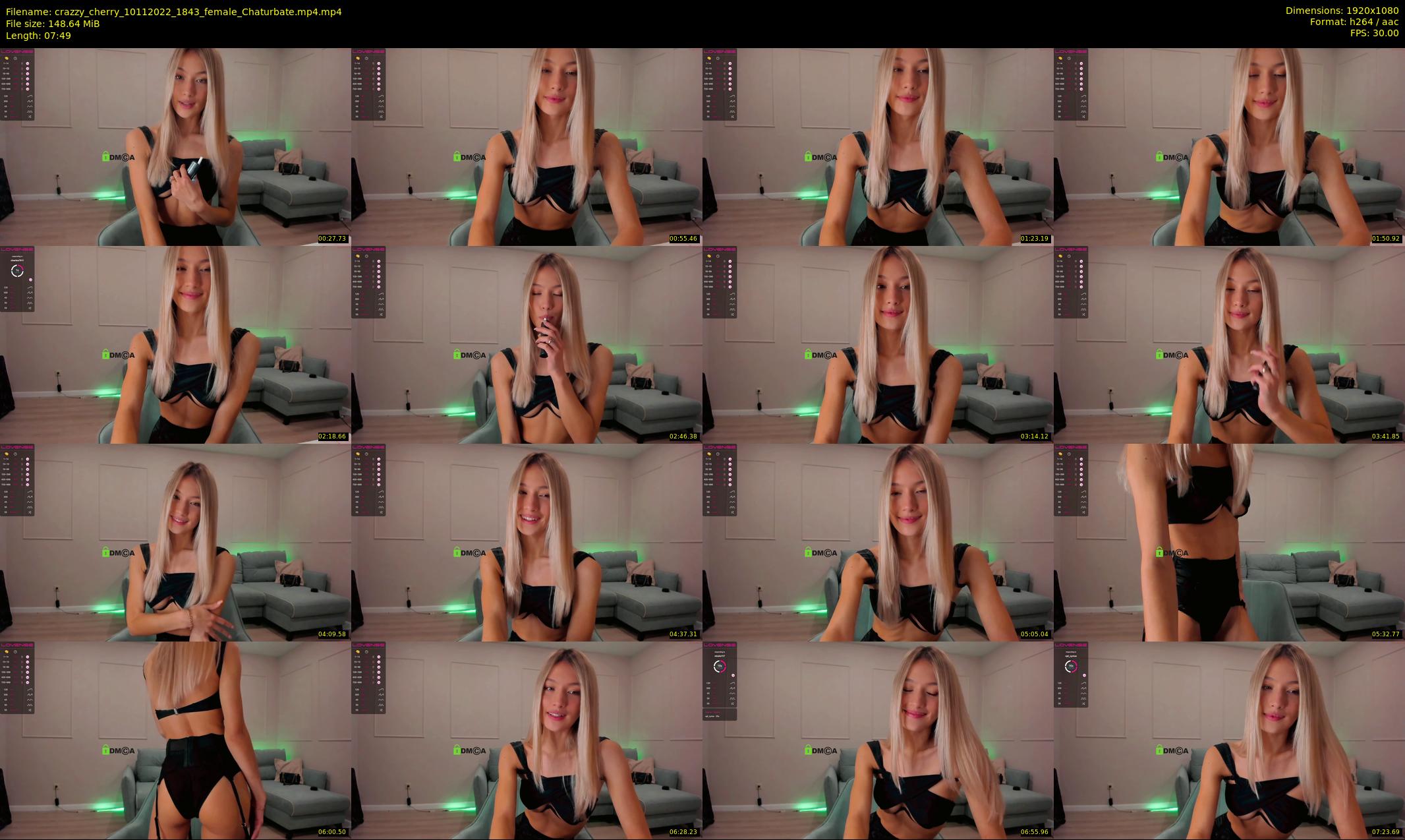 crazzy_cherry — 8 minute Chaturbate female cam show recording, 1080p, Nov 10, 2022