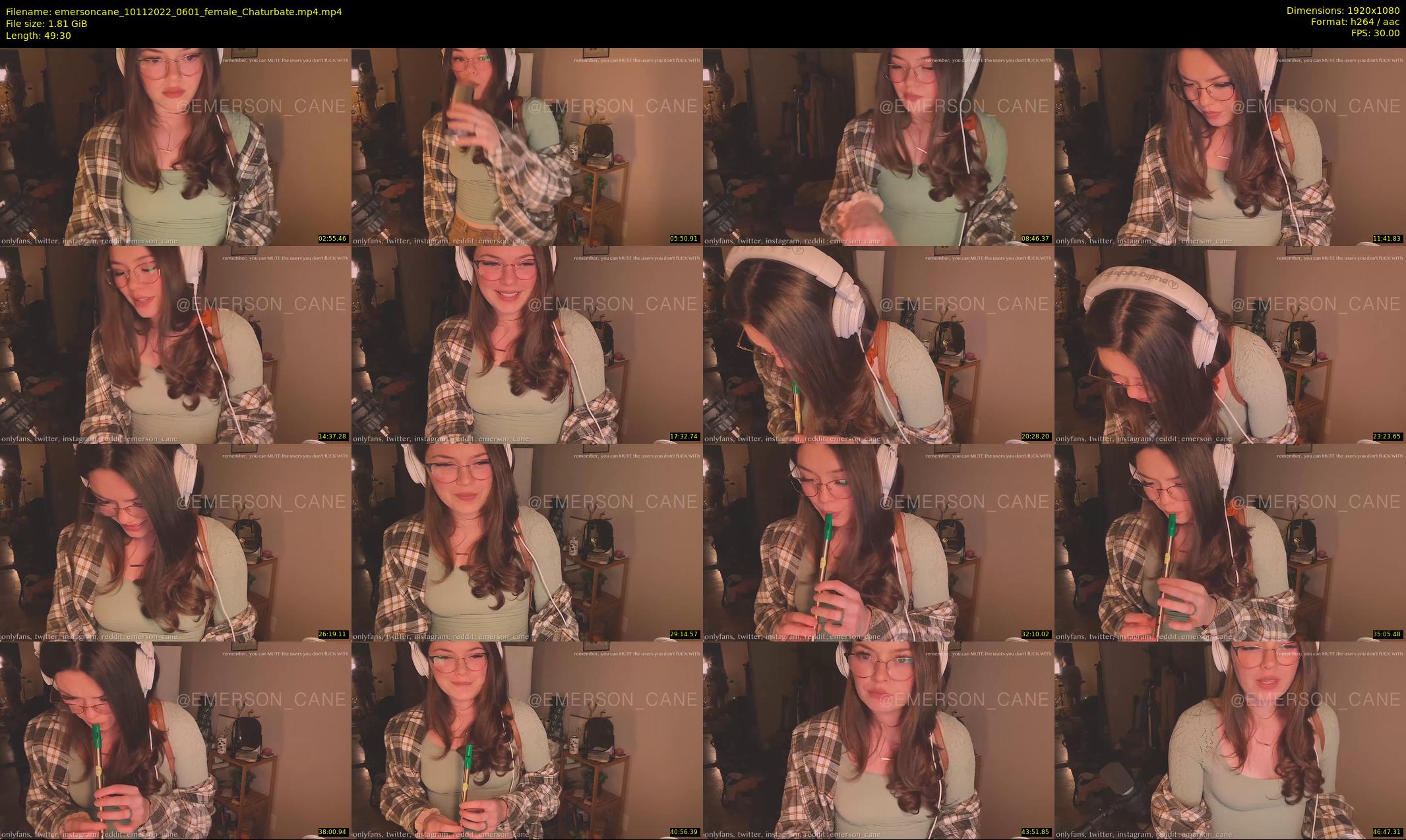 emersoncane — 50 minute Chaturbate female cam show recording, 1080p, Nov 10, 2022