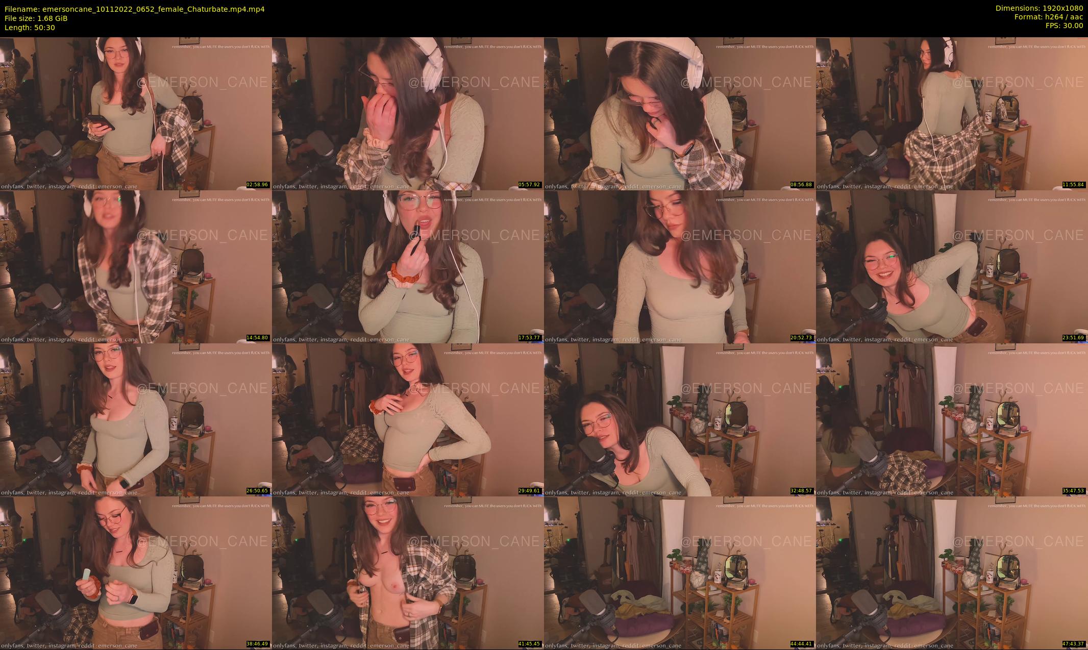 emersoncane — 51 minute Chaturbate female cam show recording, 1080p, Nov 10, 2022