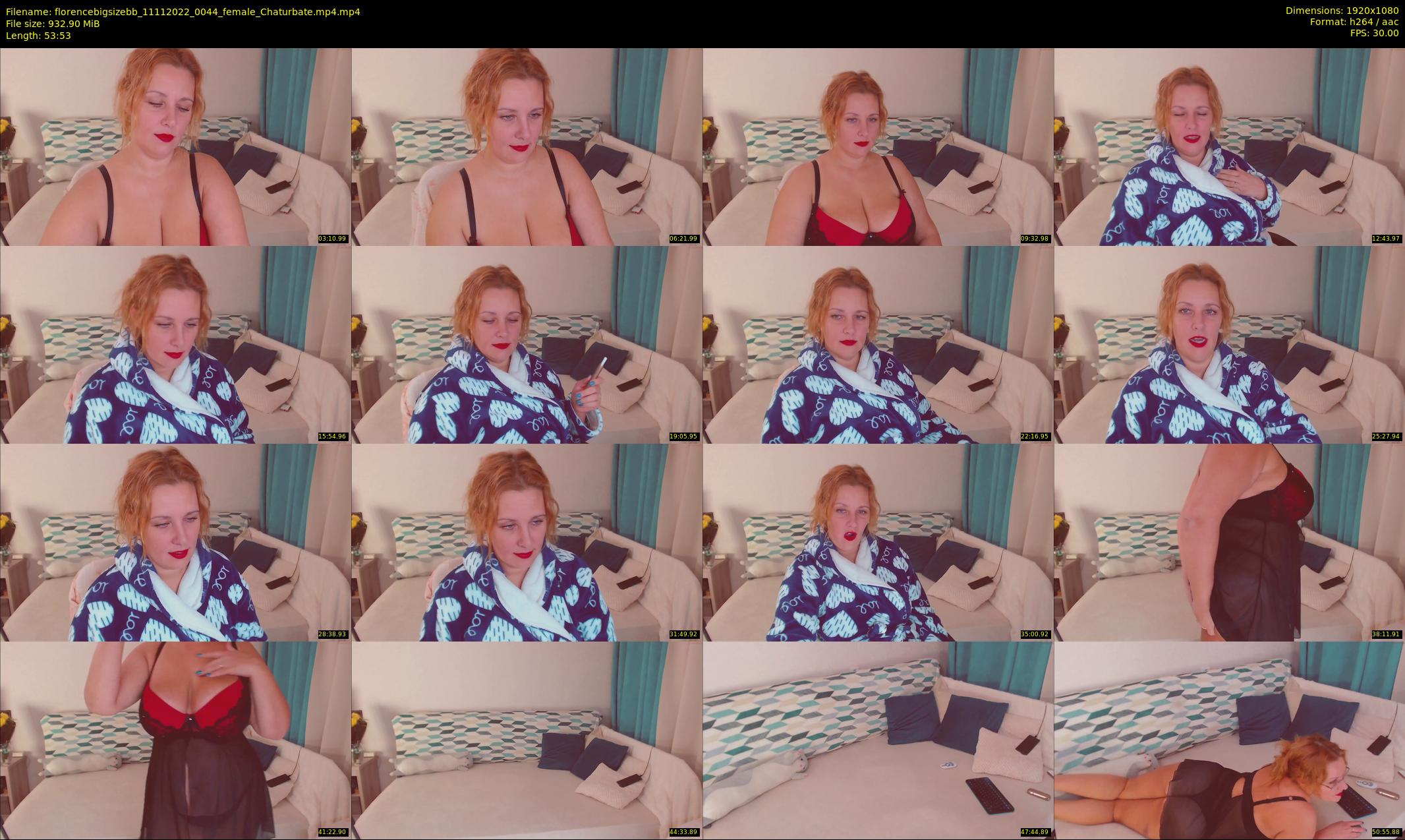 florencebigsizebb — 54 minute Chaturbate female cam show recording, 1080p, Nov 11, 2022