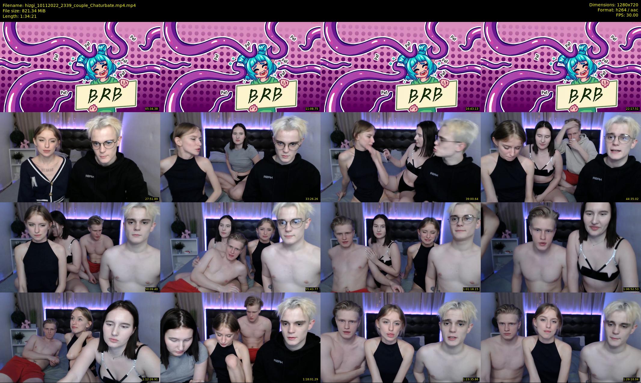 hizgi — 95 minute Chaturbate couple cam show recording, 720p, Nov 10, 2022