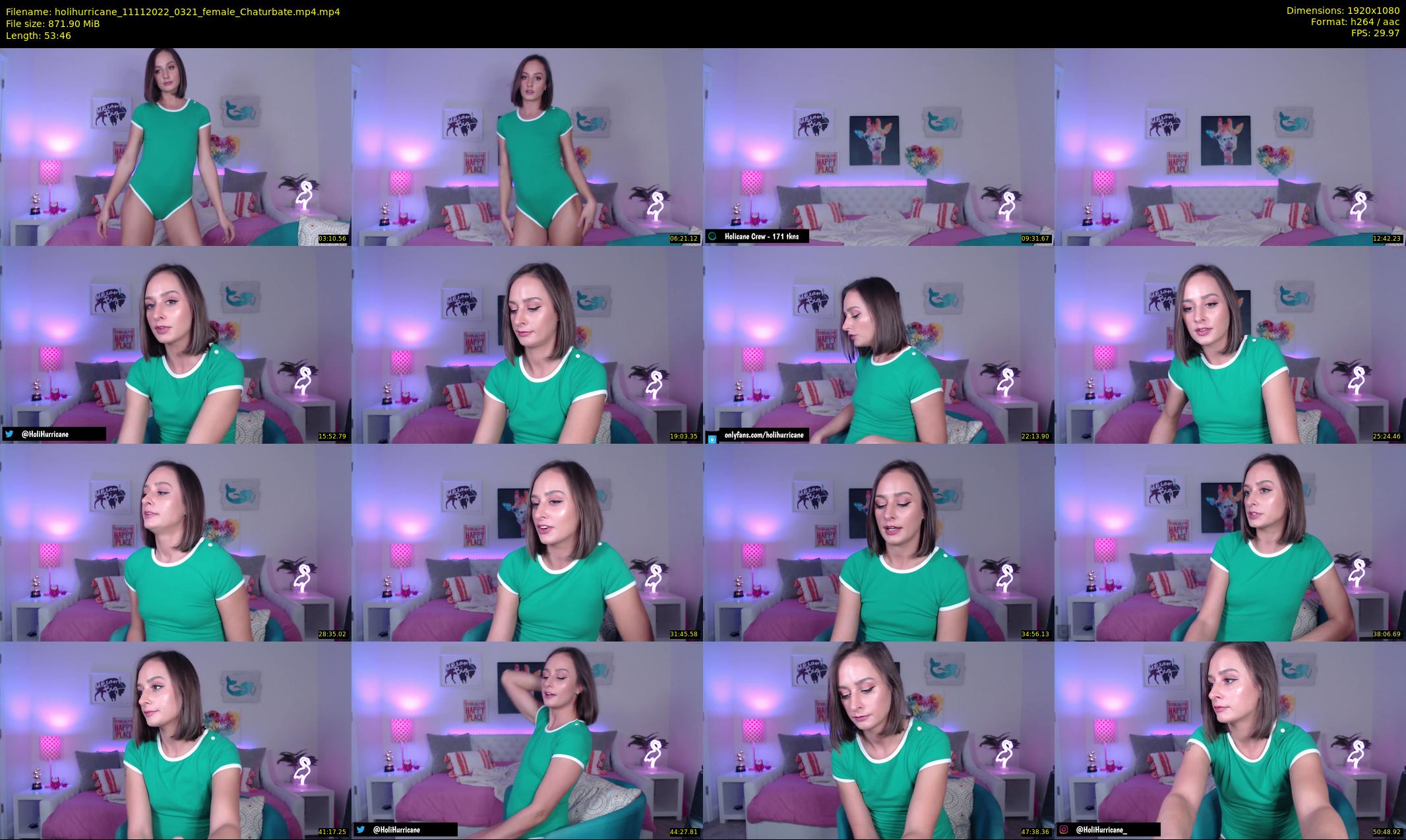 holihurricane — 54 minute Chaturbate female cam show recording, 1080p, Nov 11, 2022