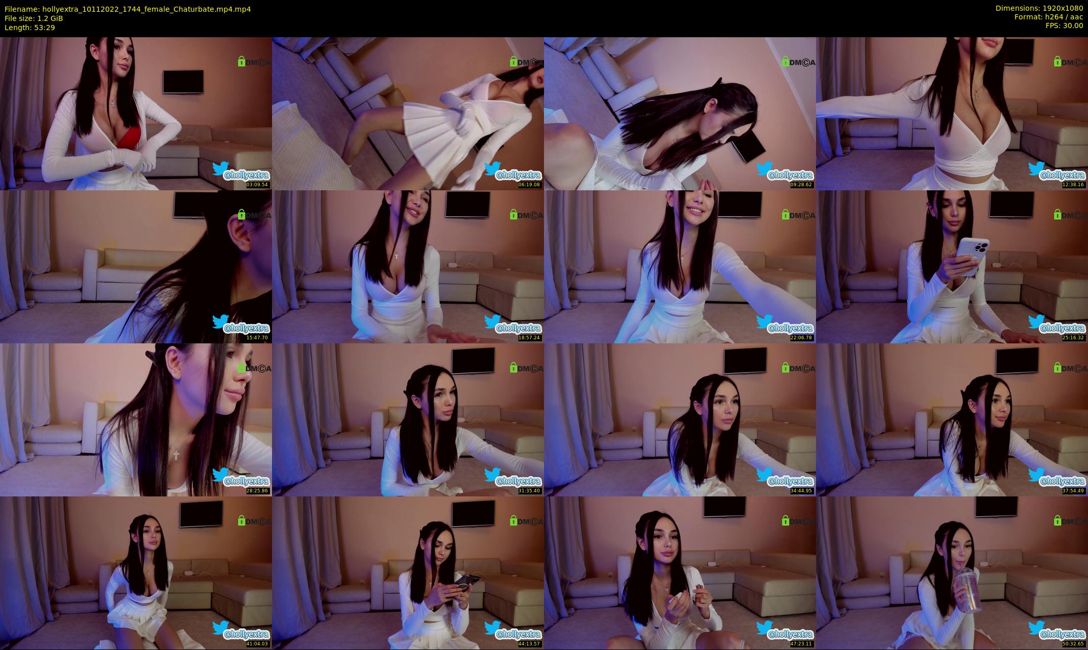hollyextra — 54 minute Chaturbate female cam show recording, 1080p, Nov 10, 2022