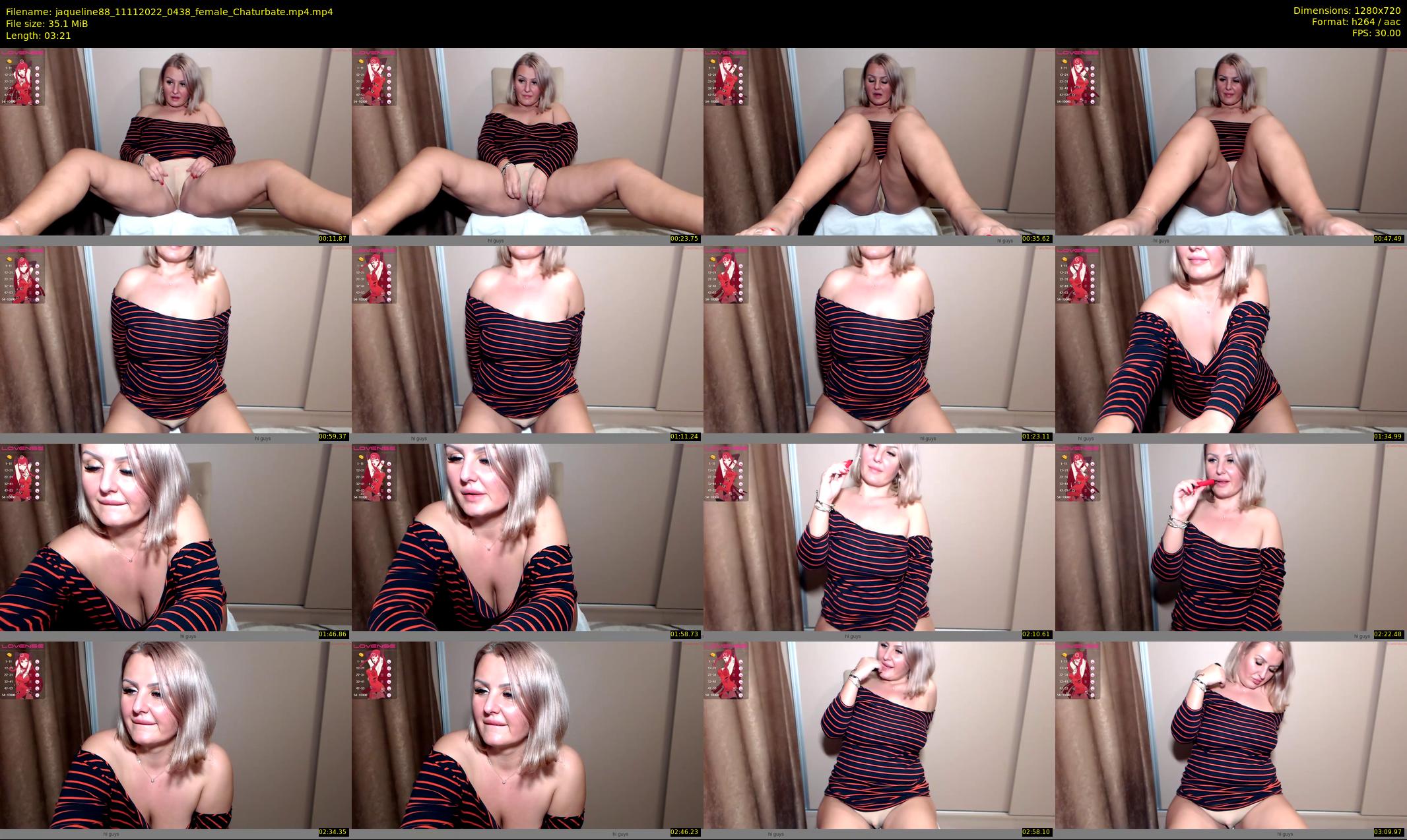 jaqueline88 — 4 minute Chaturbate female cam show recording, 720p, Nov 11, 2022