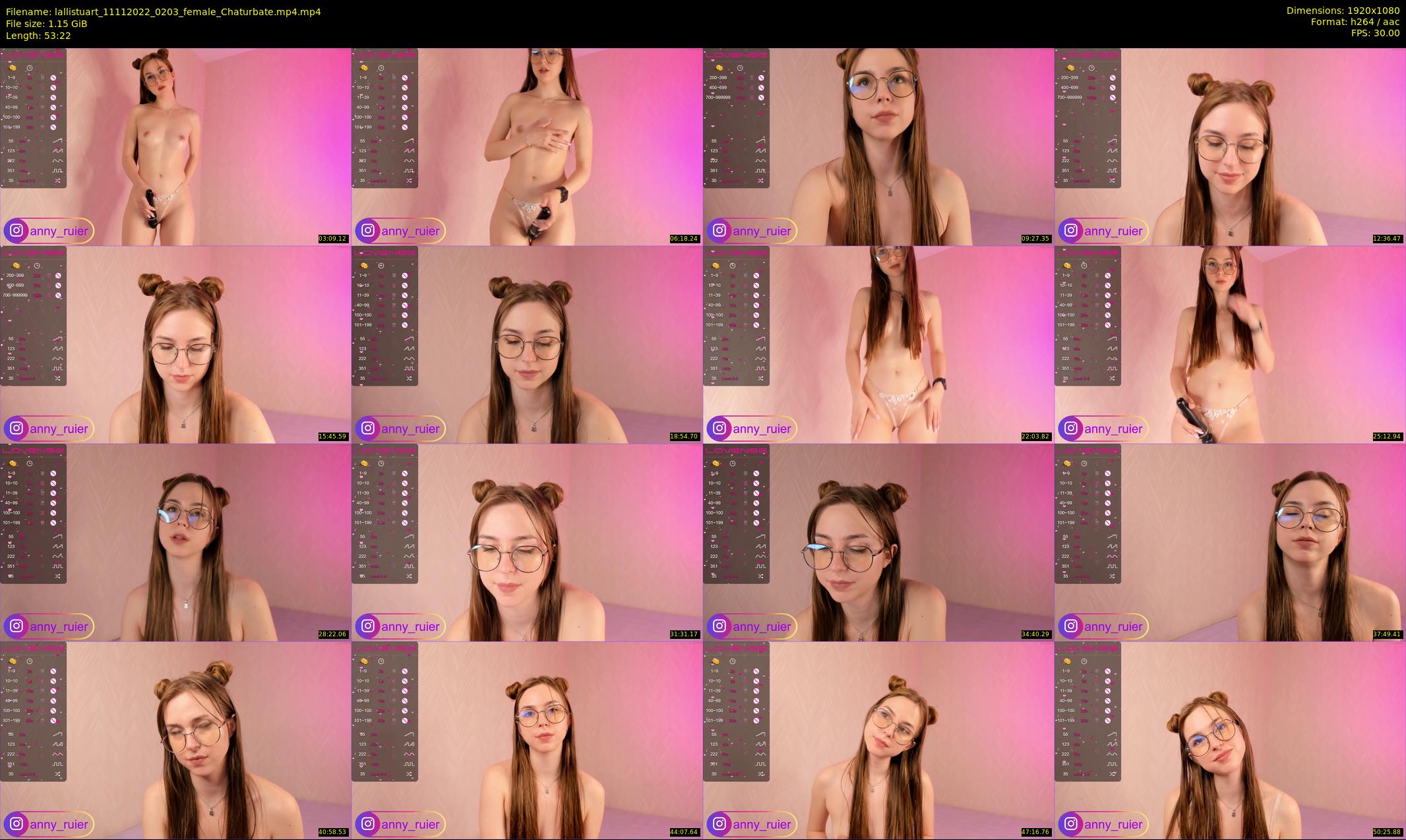 lallistuart — 54 minute Chaturbate female cam show recording, 1080p, Nov 11, 2022