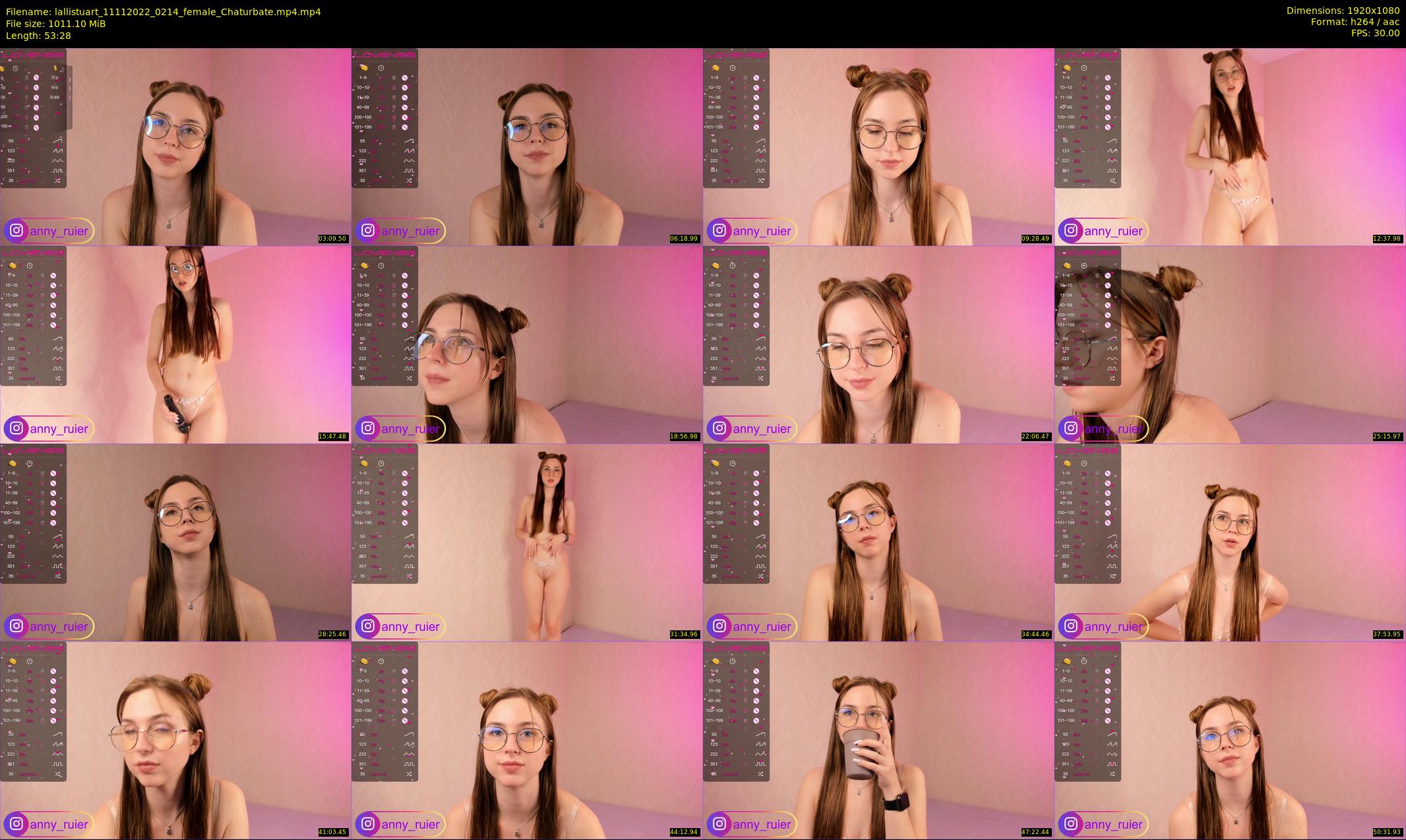 lallistuart — 54 minute Chaturbate female cam show recording, 1080p, Nov 11, 2022