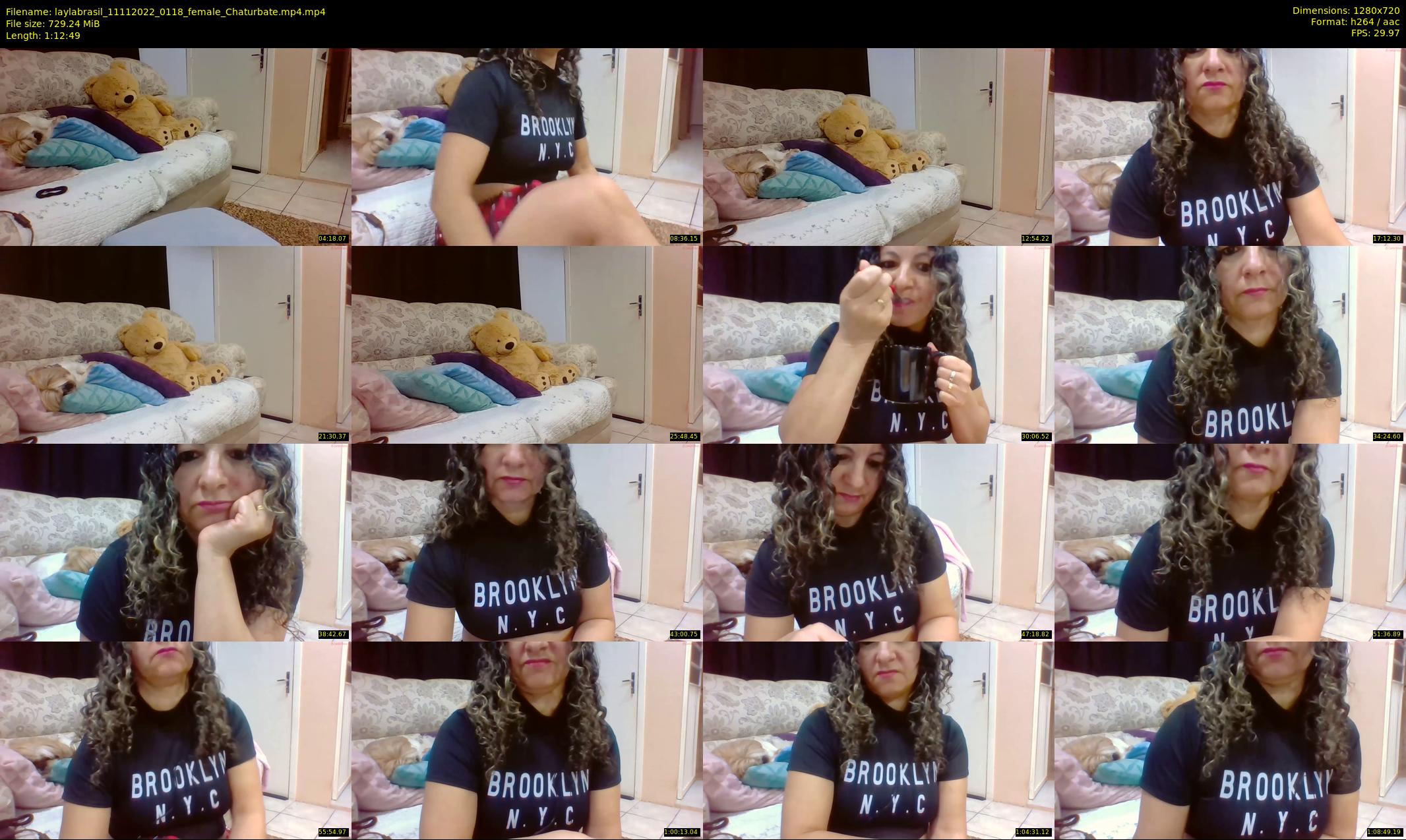 laylabrasil — 73 minute Chaturbate female cam show recording, 720p, Nov 11, 2022