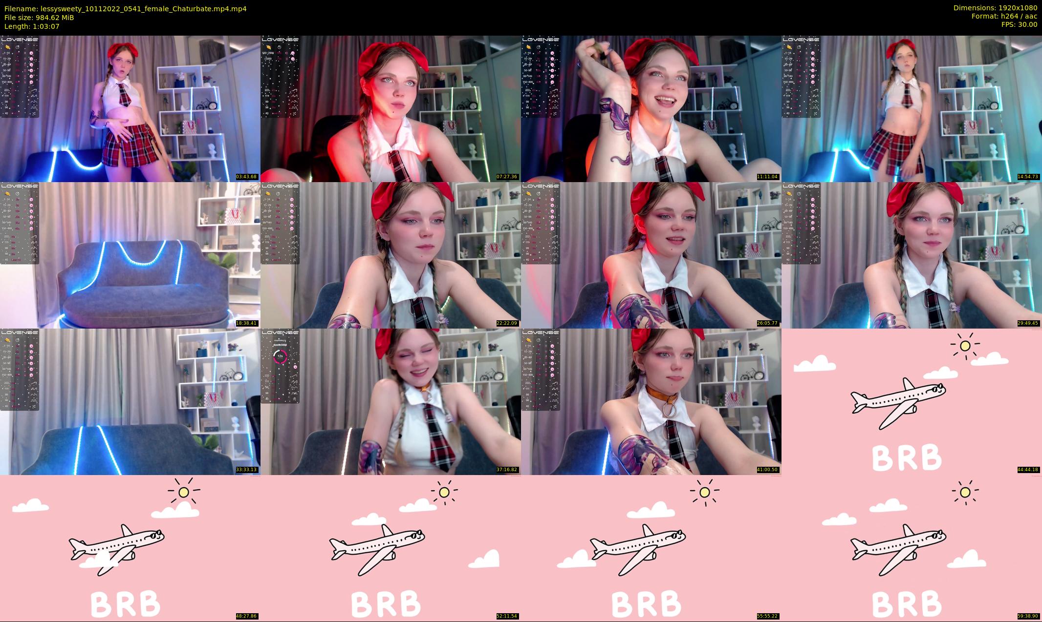 lessysweety — 64 minute Chaturbate female cam show recording, 1080p, Nov 10, 2022