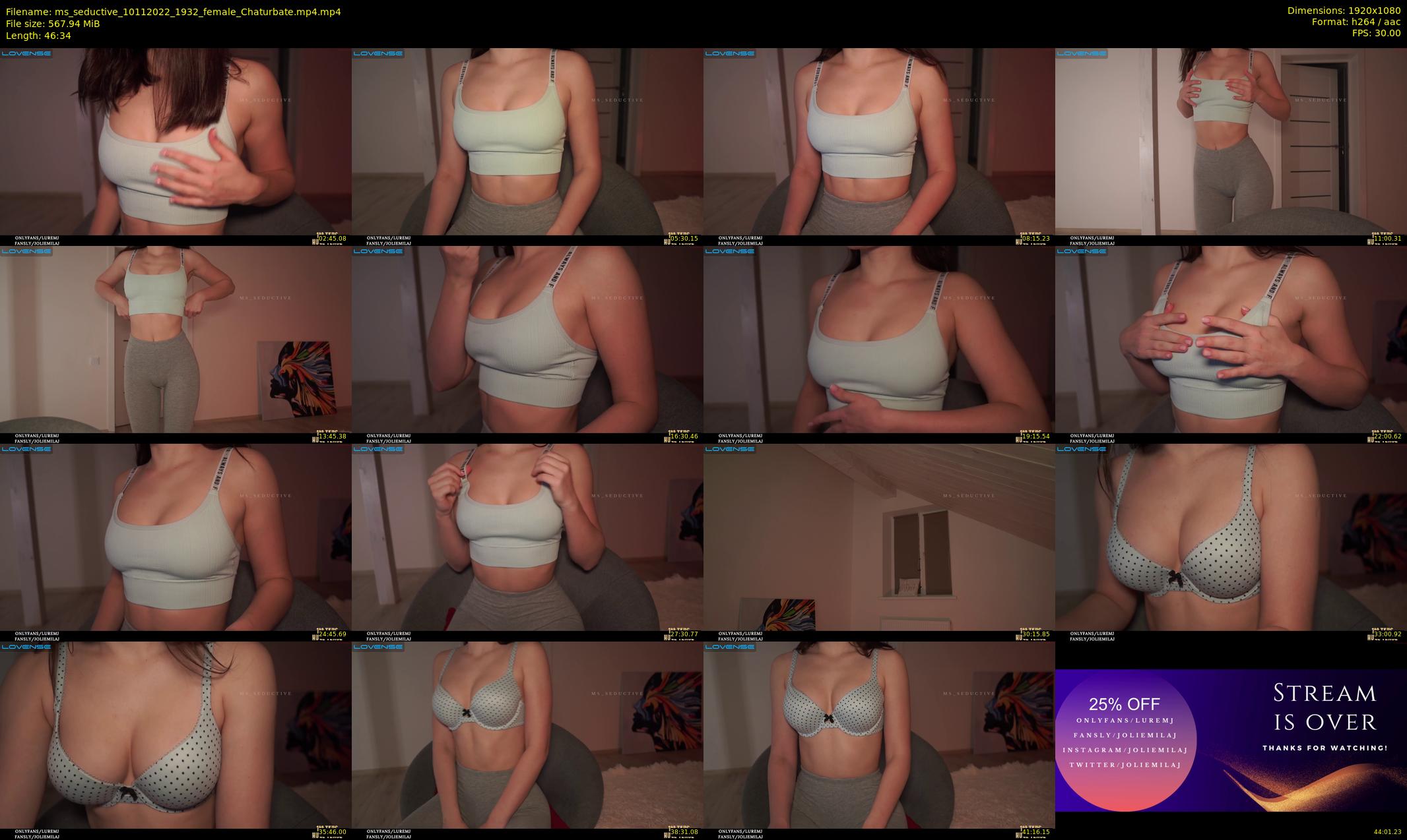 ms_seductive — 47 minute Chaturbate female cam show recording, 1080p, Nov 10, 2022