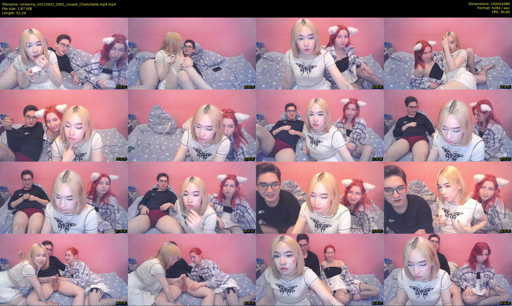 nickanny — 52 minute Chaturbate couple cam show recording, 1080p, Nov 10, 2022