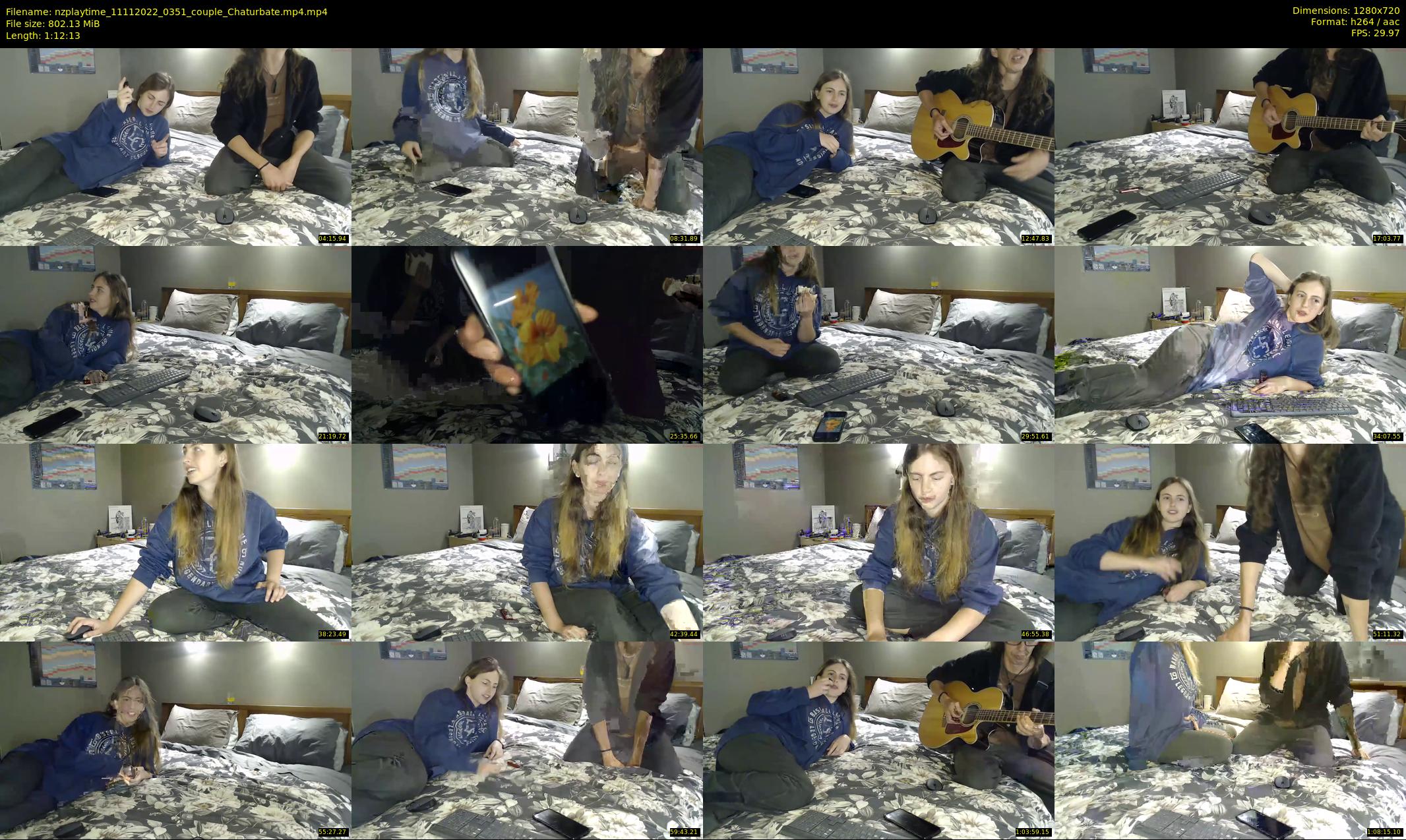 nzplaytime — 73 minute Chaturbate couple cam show recording, 720p, Nov 11, 2022