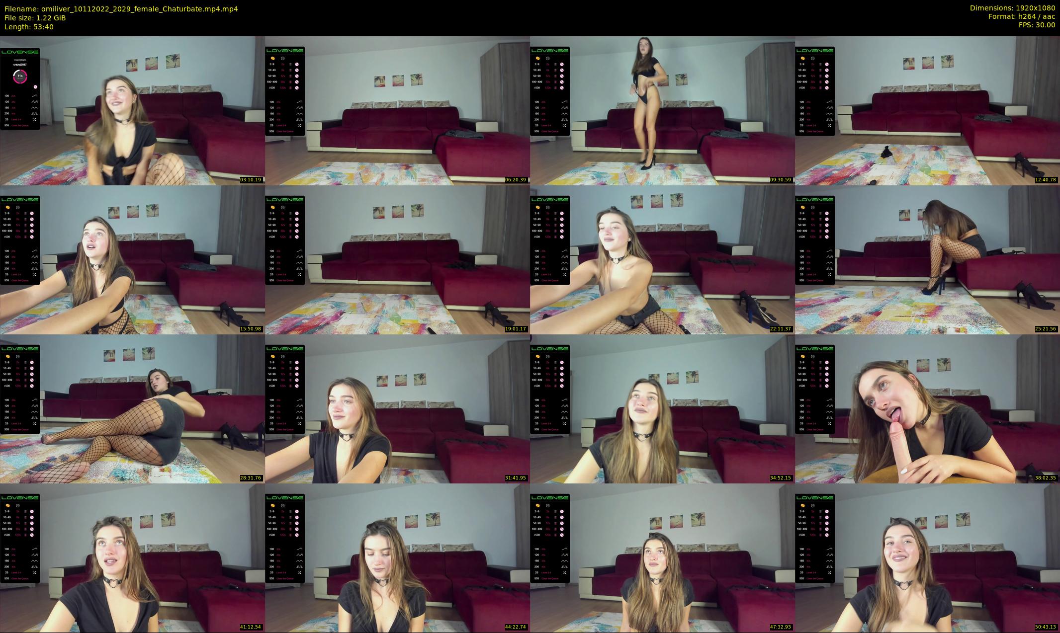 omiliver — 54 minute Chaturbate female cam show recording, 1080p, Nov 10, 2022