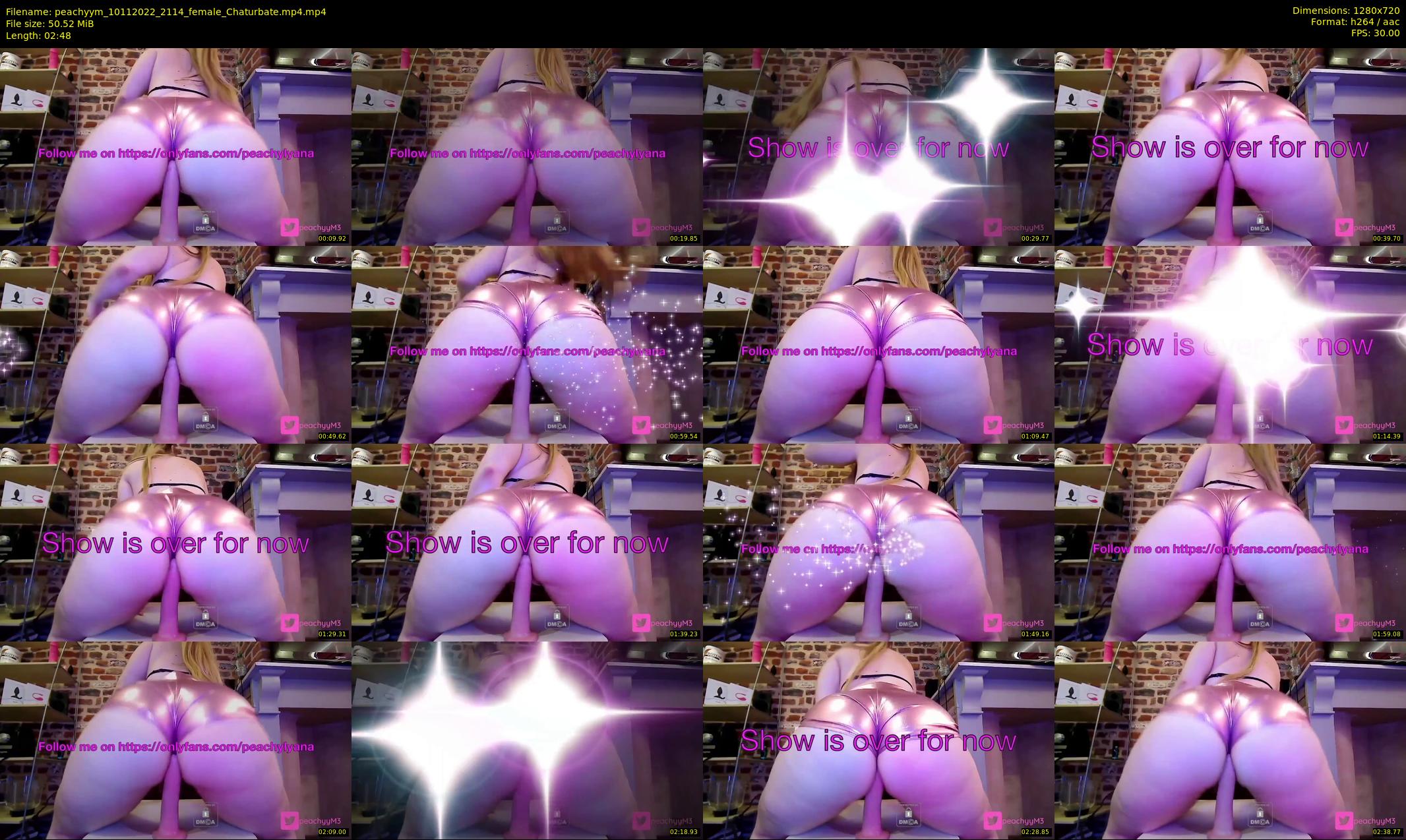 peachyym — 3 minute Chaturbate female cam show recording, 720p, Nov 10, 2022