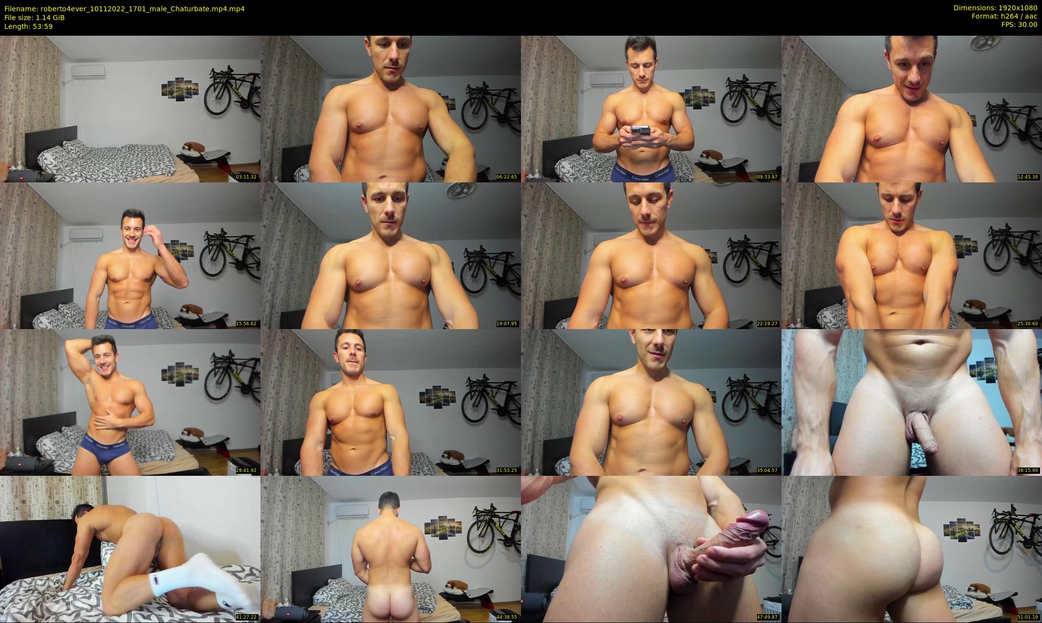 roberto4ever — 54 minute Chaturbate male cam show recording, 1080p, Nov 10, 2022