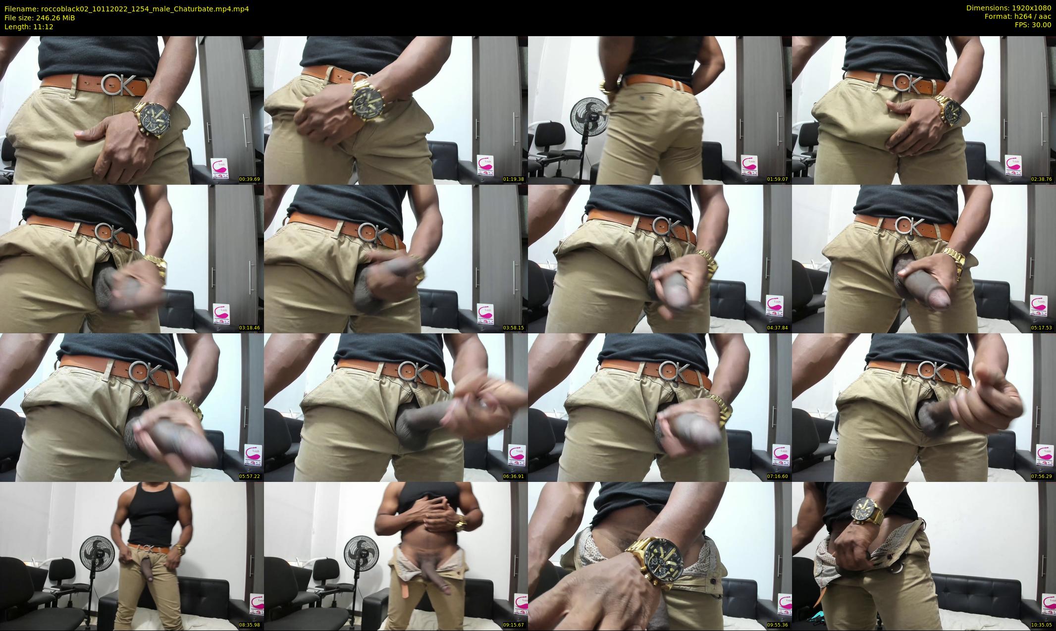 roccoblack02 — 12 minute Chaturbate male cam show recording, 1080p, Nov 10, 2022