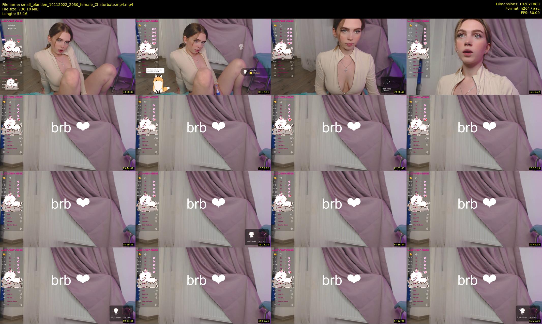 small_blondee — 54 minute Chaturbate female cam show recording, 1080p, Nov 10, 2022