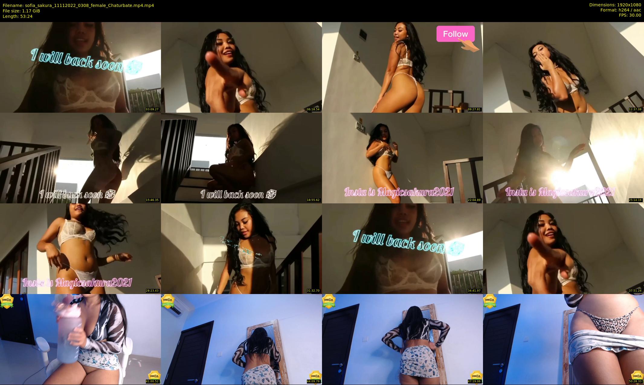 sofia_sakura — 54 minute Chaturbate female cam show recording, 1080p, Nov 11, 2022
