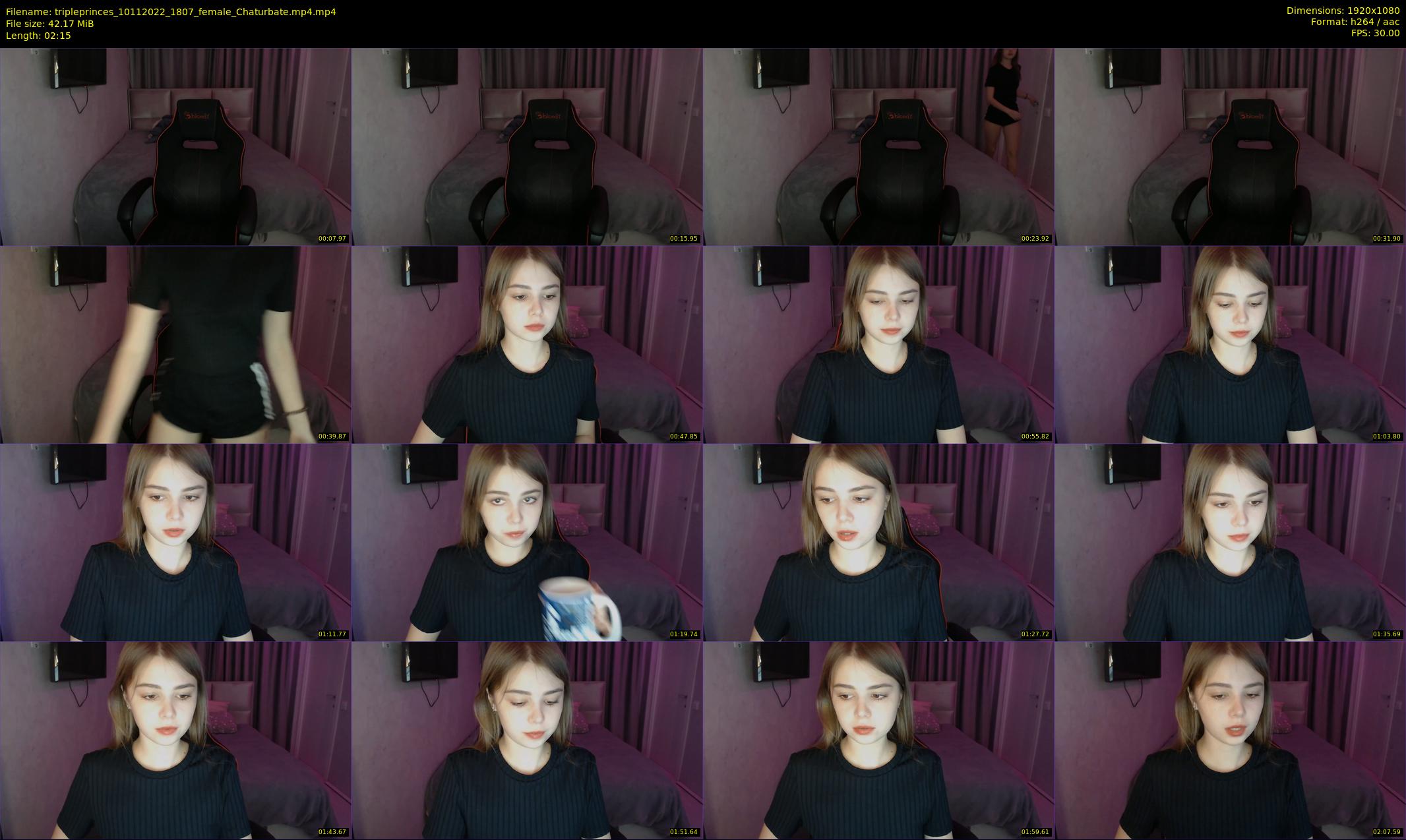 tripleprinces — 3 minute Chaturbate female cam show recording, 1080p, Nov 10, 2022