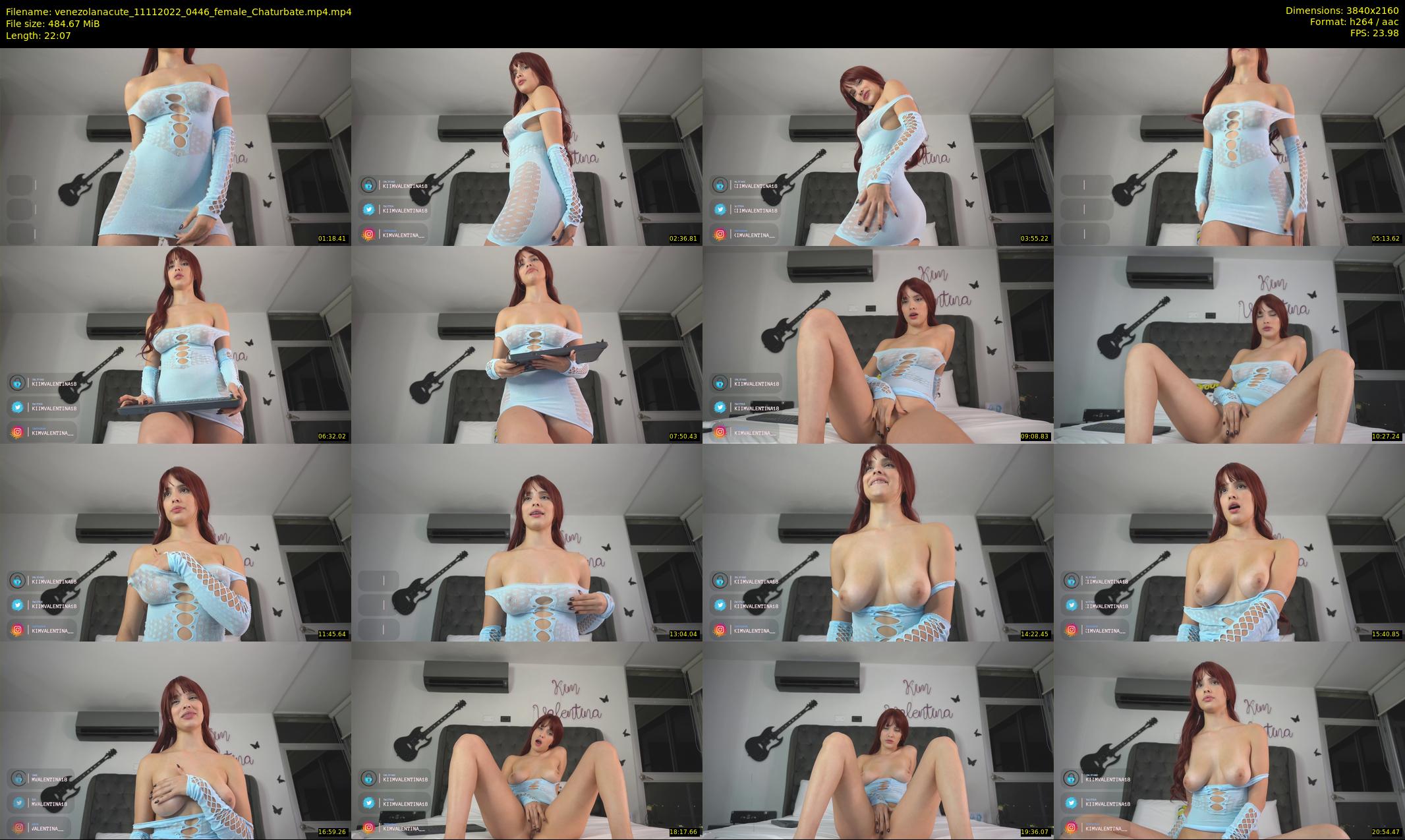 venezolanacute — 23 minute Chaturbate female cam show recording, 4K, Nov 11, 2022