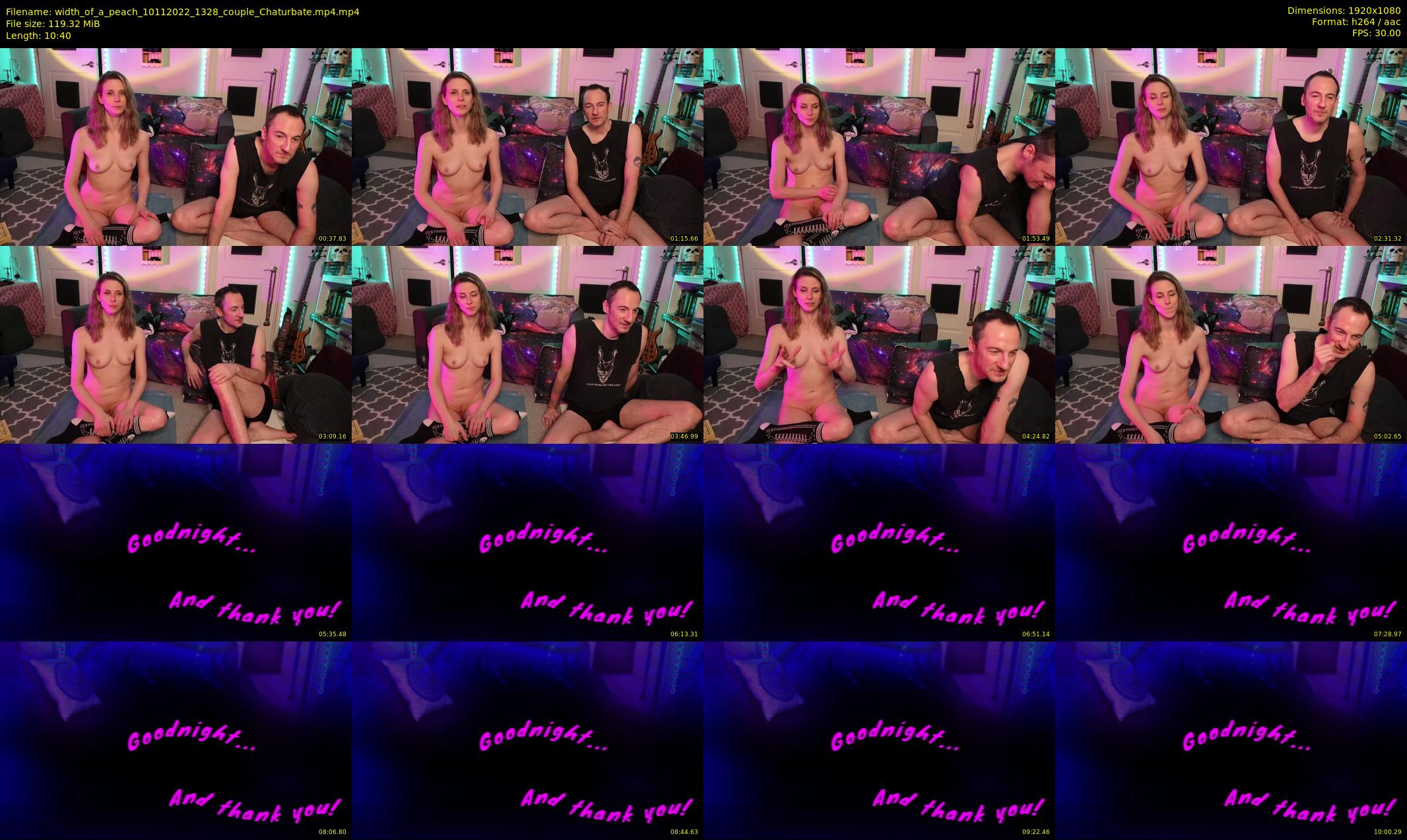 width_of_a_peach — 11 minute Chaturbate couple cam show recording, 1080p, Nov 10, 2022