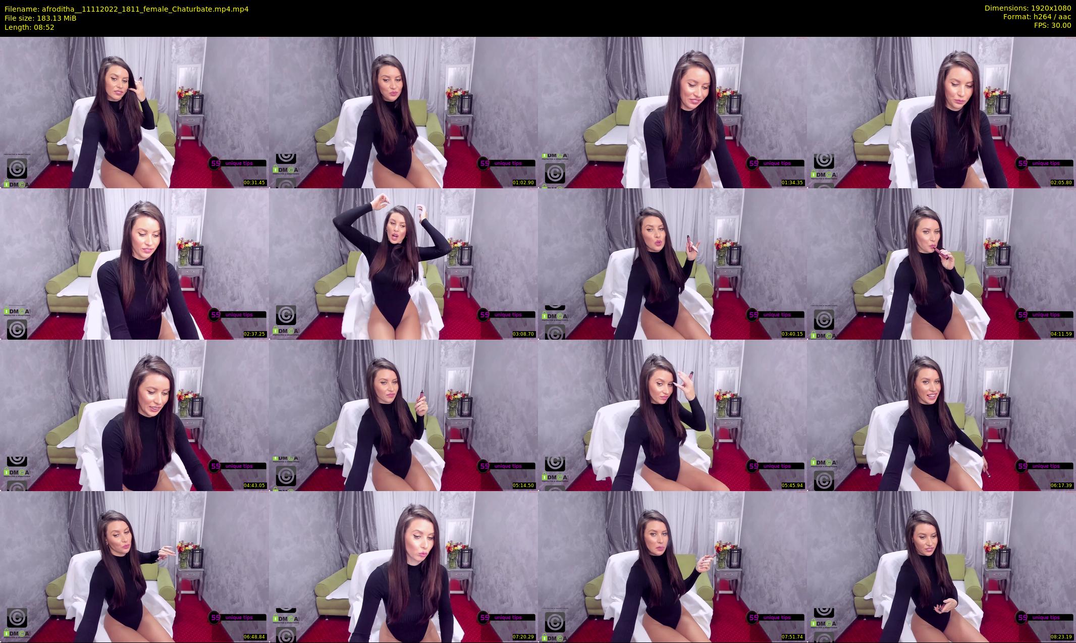 afroditha_ — 9 minute Chaturbate female cam show recording, 1080p, Nov 11, 2022
