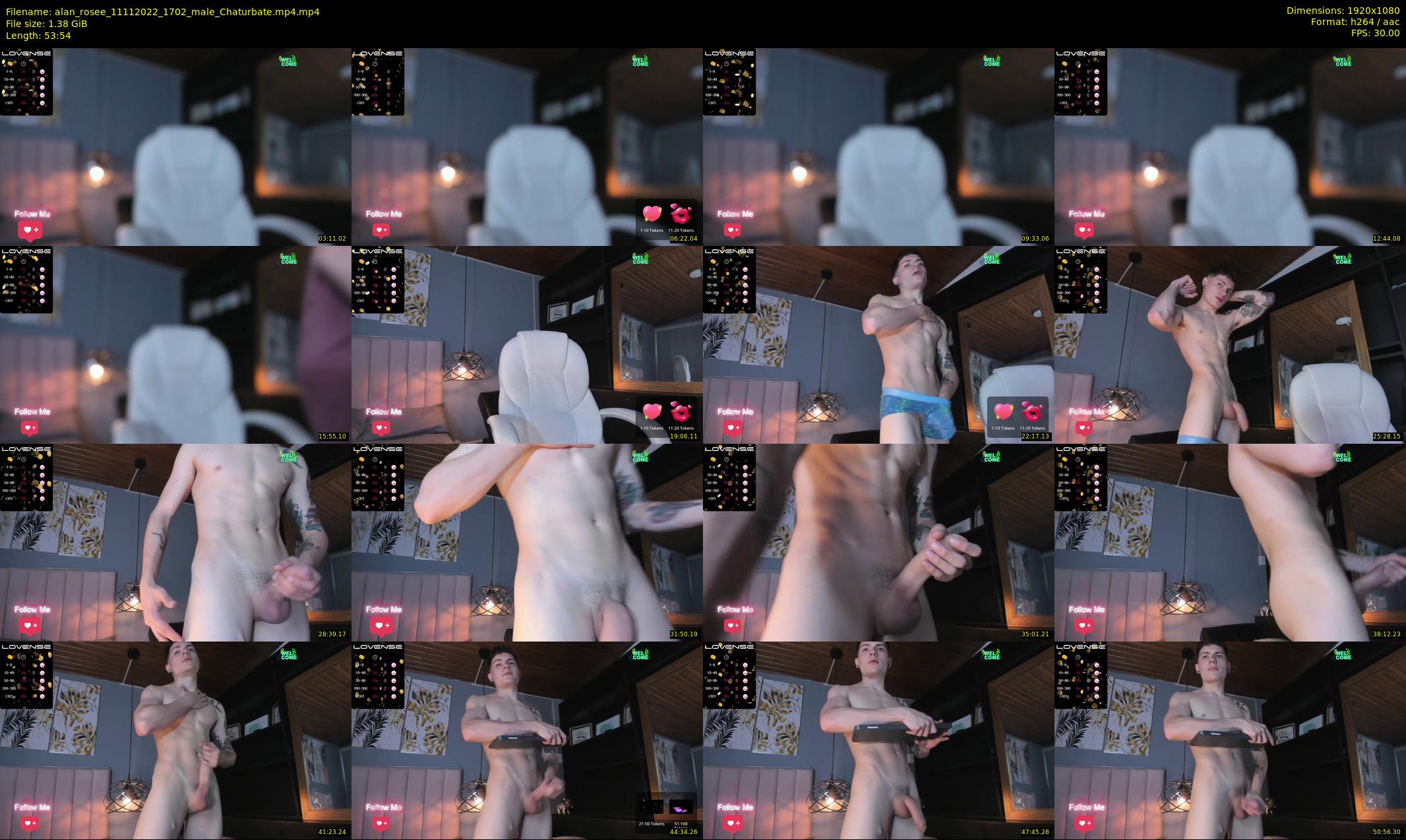 alan_rosee — 54 minute Chaturbate male cam show recording, 1080p, Nov 11, 2022