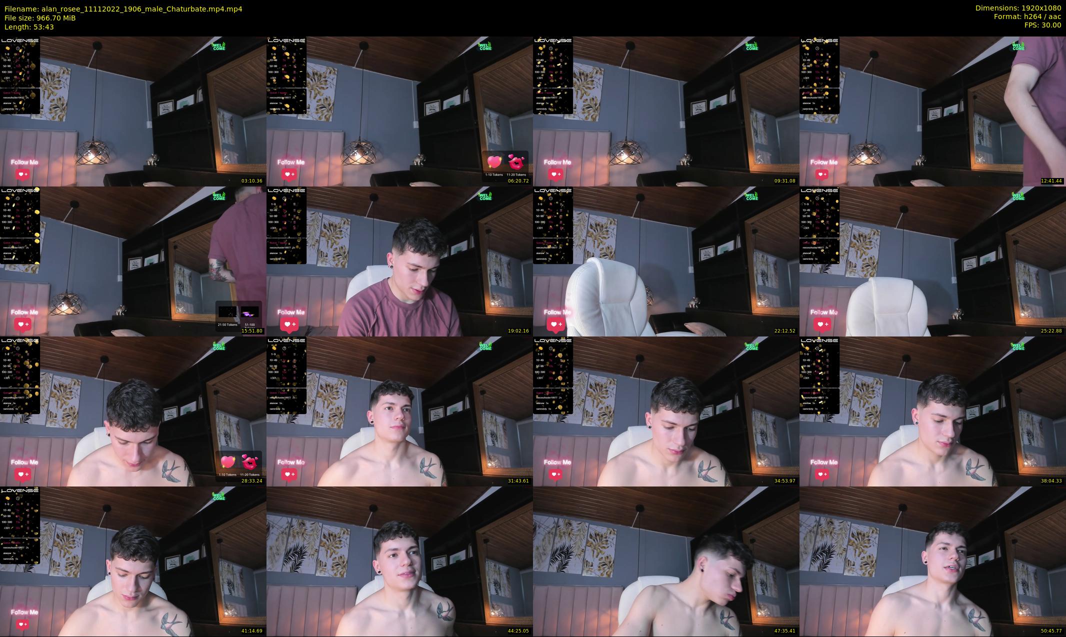 alan_rosee — 54 minute Chaturbate male cam show recording, 1080p, Nov 11, 2022