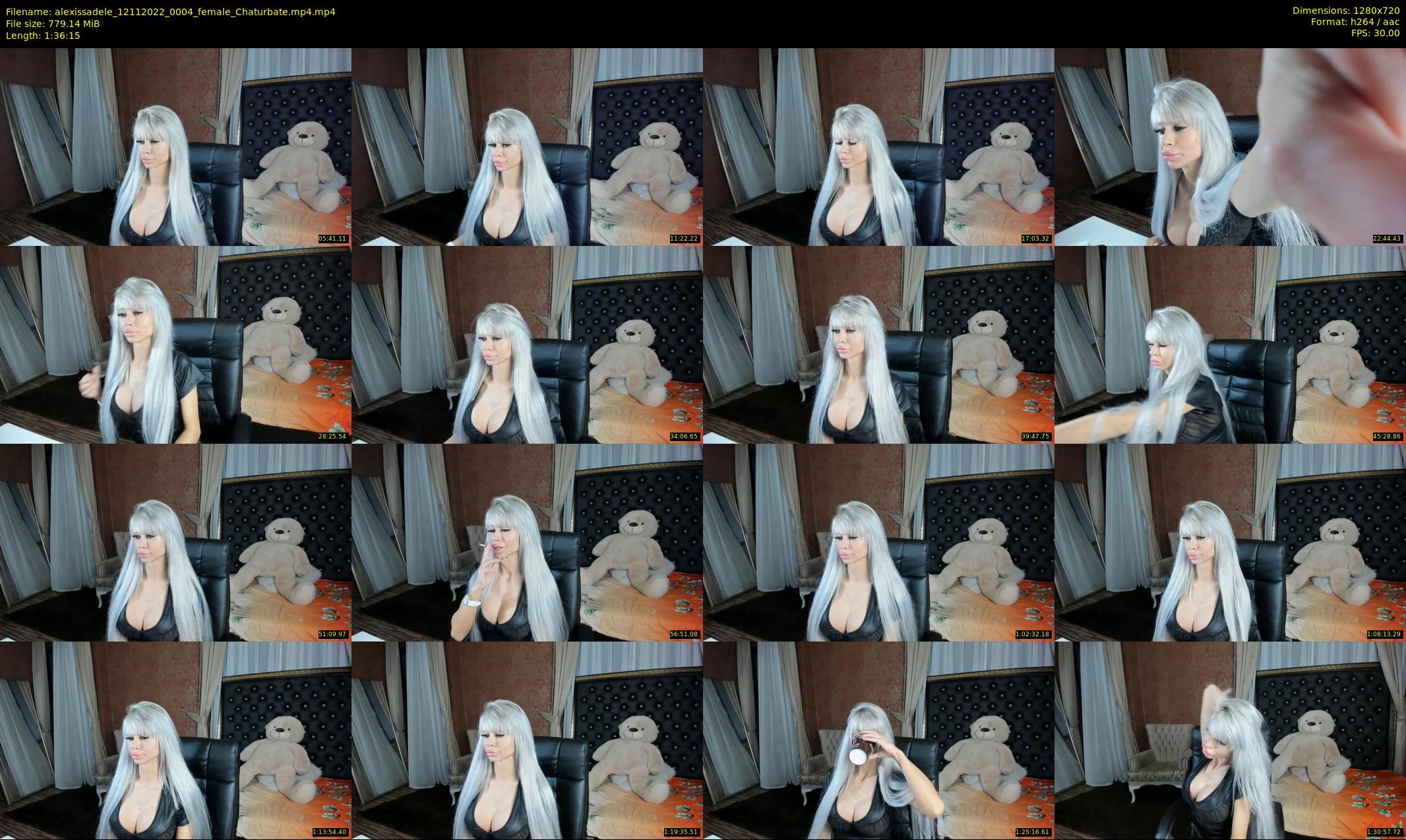 alexissadele — 97 minute Chaturbate female cam show recording, 720p, Nov 12, 2022