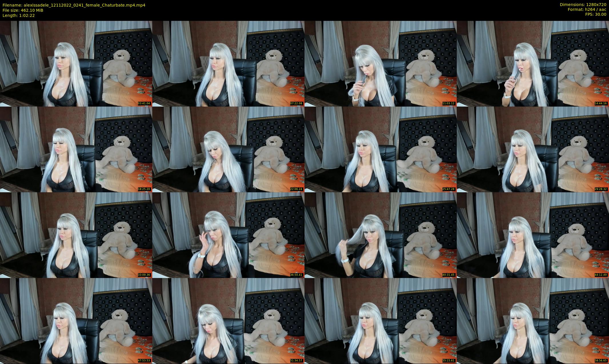 alexissadele — 63 minute Chaturbate female cam show recording, 720p, Nov 12, 2022