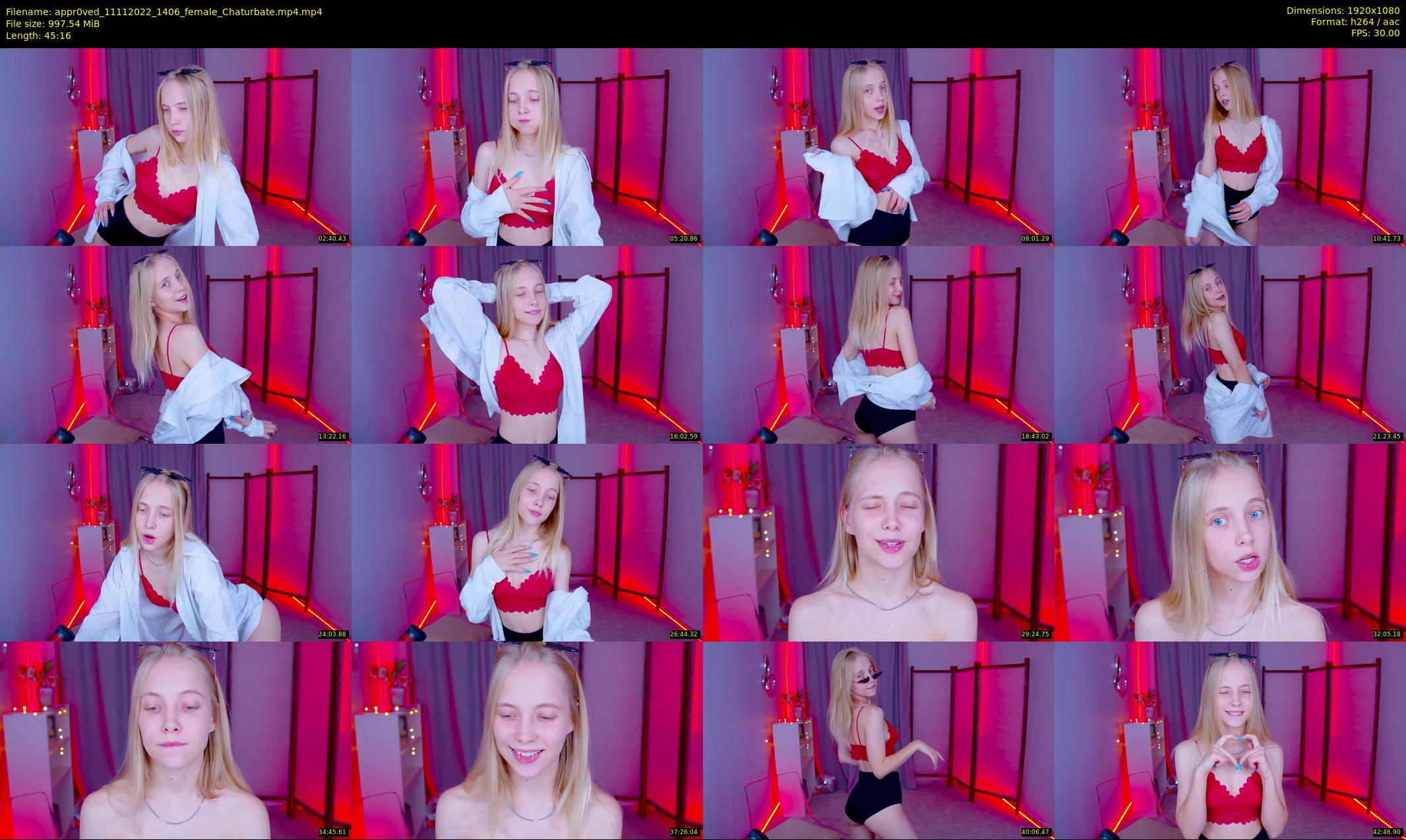 appr0ved — 46 minute Chaturbate female cam show recording, 1080p, Nov 11, 2022