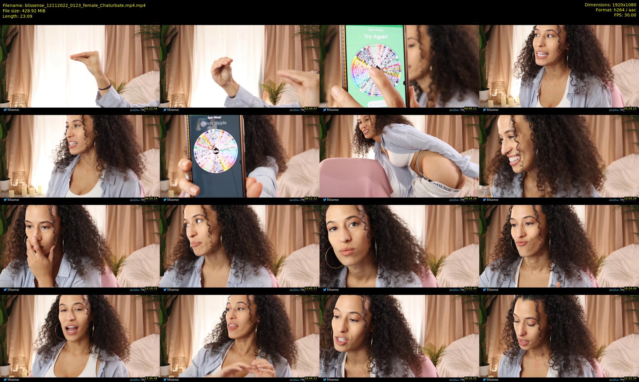 blissense — 24 minute Chaturbate female cam show recording, 1080p, Nov 12, 2022
