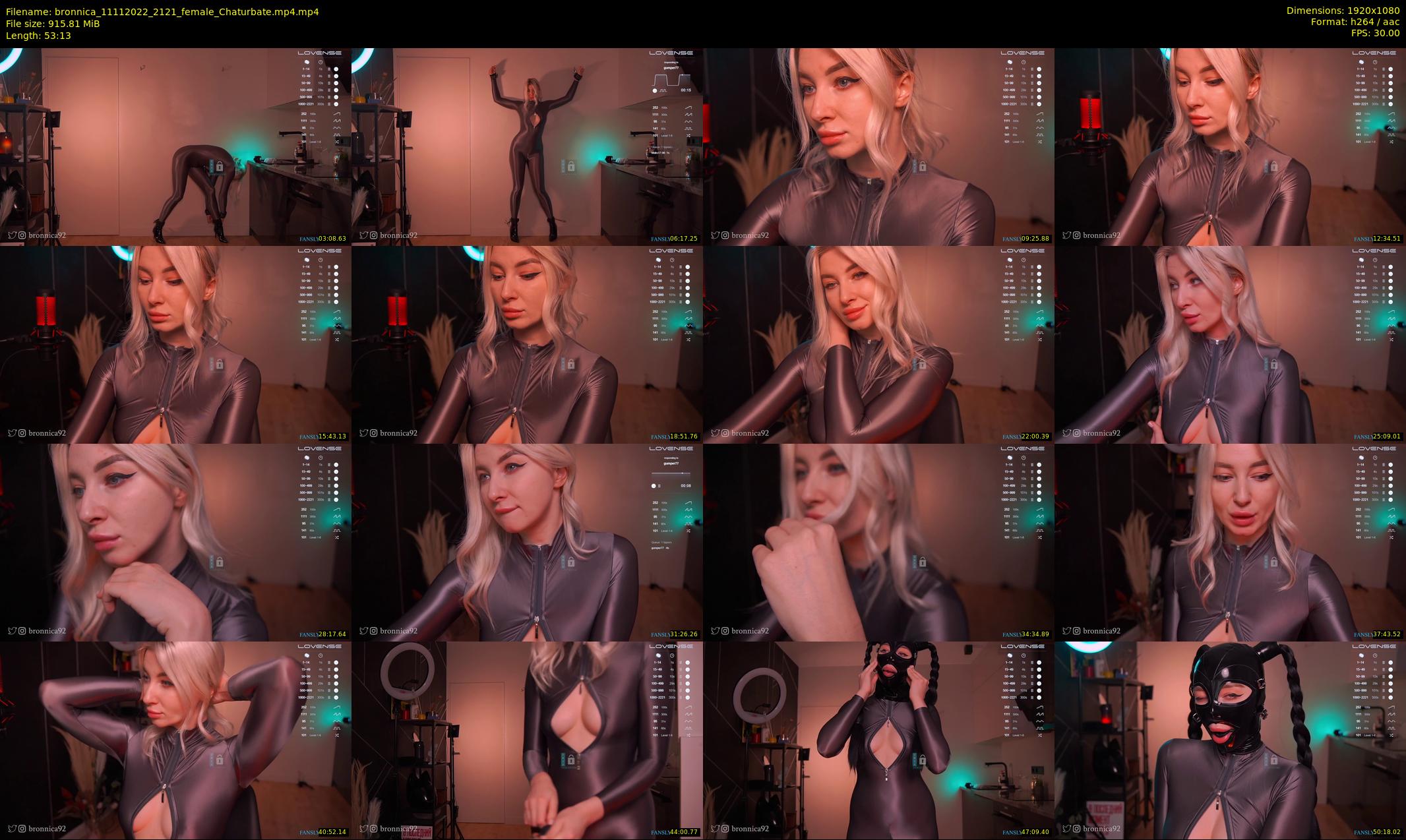 bronnica — 54 minute Chaturbate female cam show recording, 1080p, Nov 11, 2022