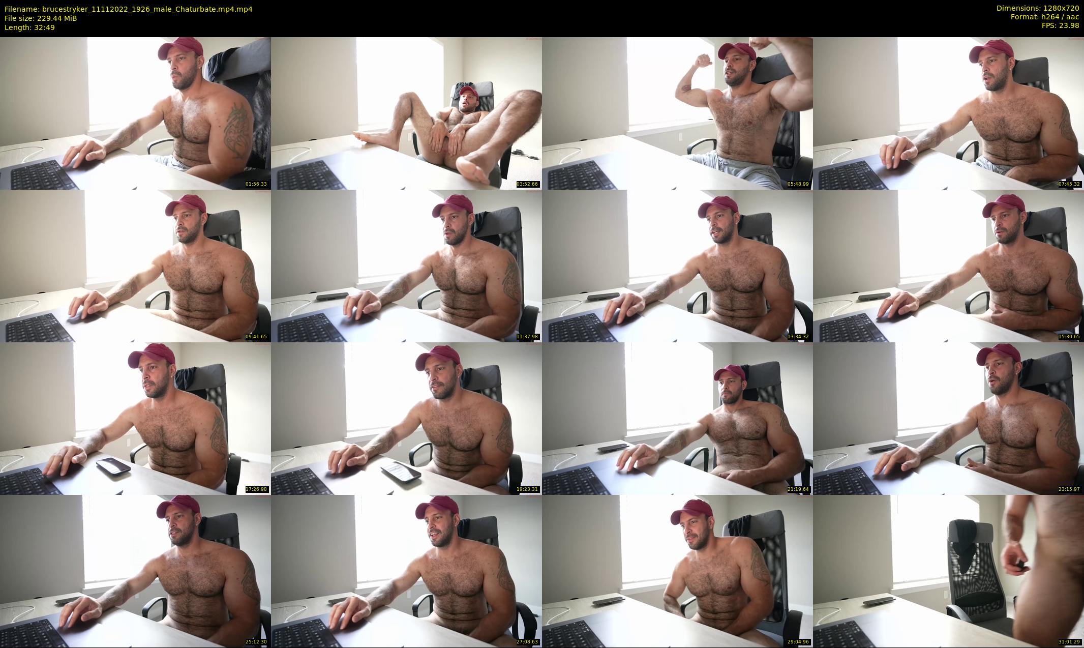 brucestryker — 33 minute Chaturbate male cam show recording, 720p, Nov 11, 2022