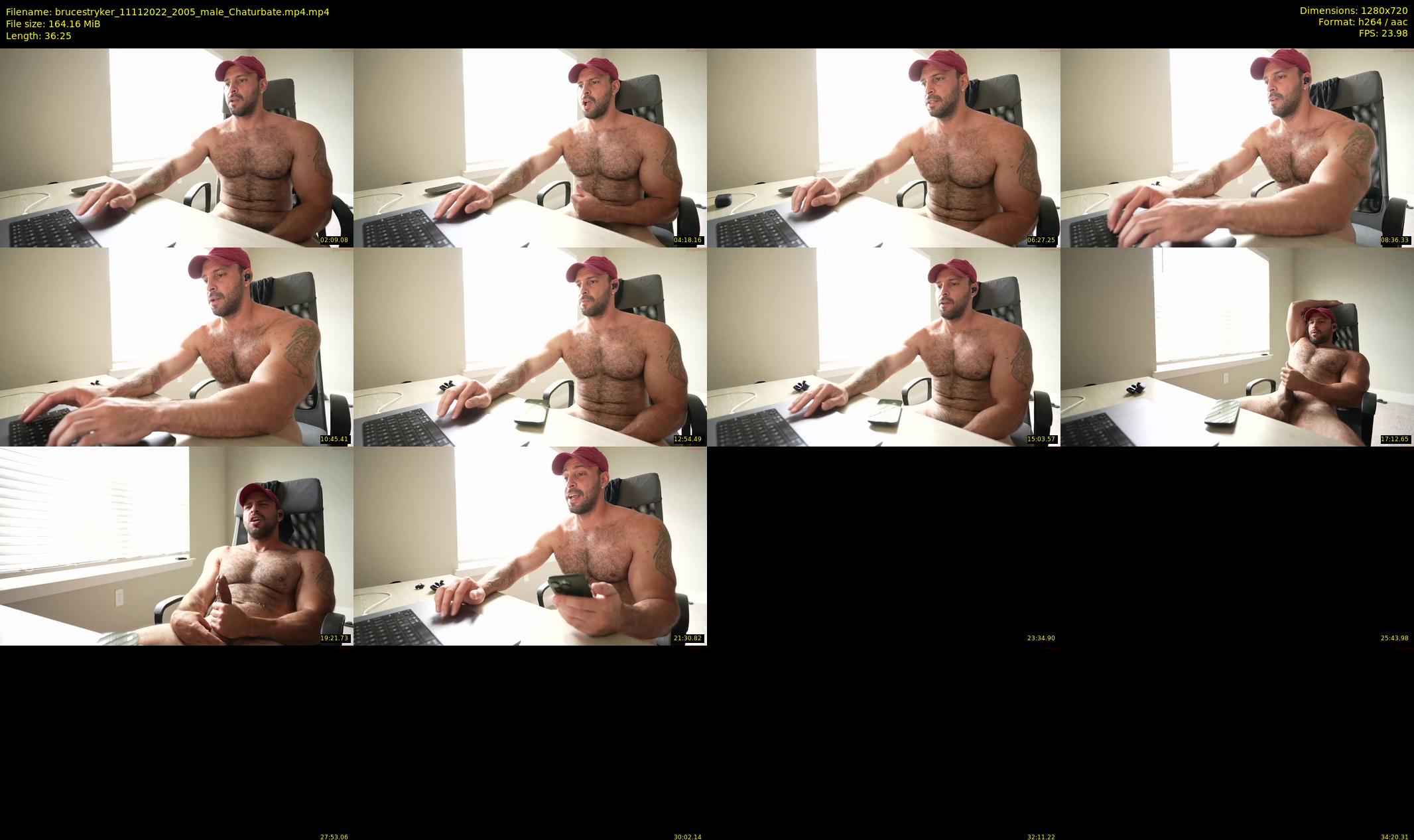 brucestryker — 37 minute Chaturbate male cam show recording, 720p, Nov 11, 2022