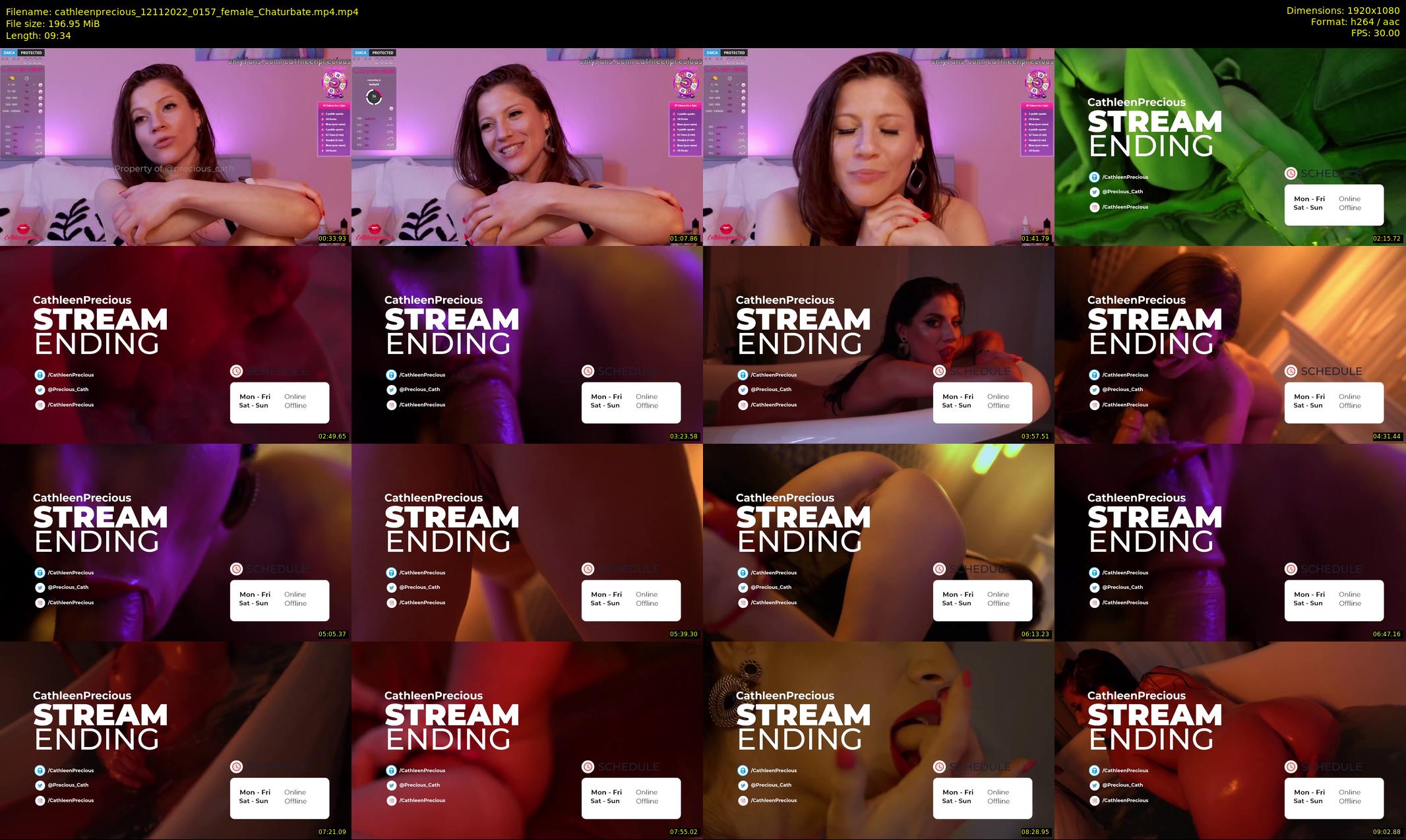 cathleenprecious — 10 minute Chaturbate female cam show recording, 1080p, Nov 12, 2022