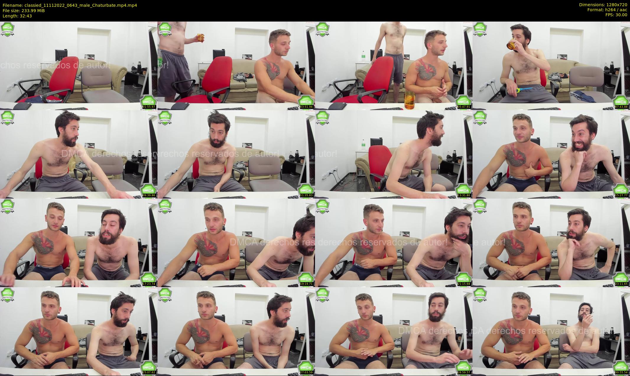 classied — 33 minute Chaturbate male cam show recording, 720p, Nov 11, 2022