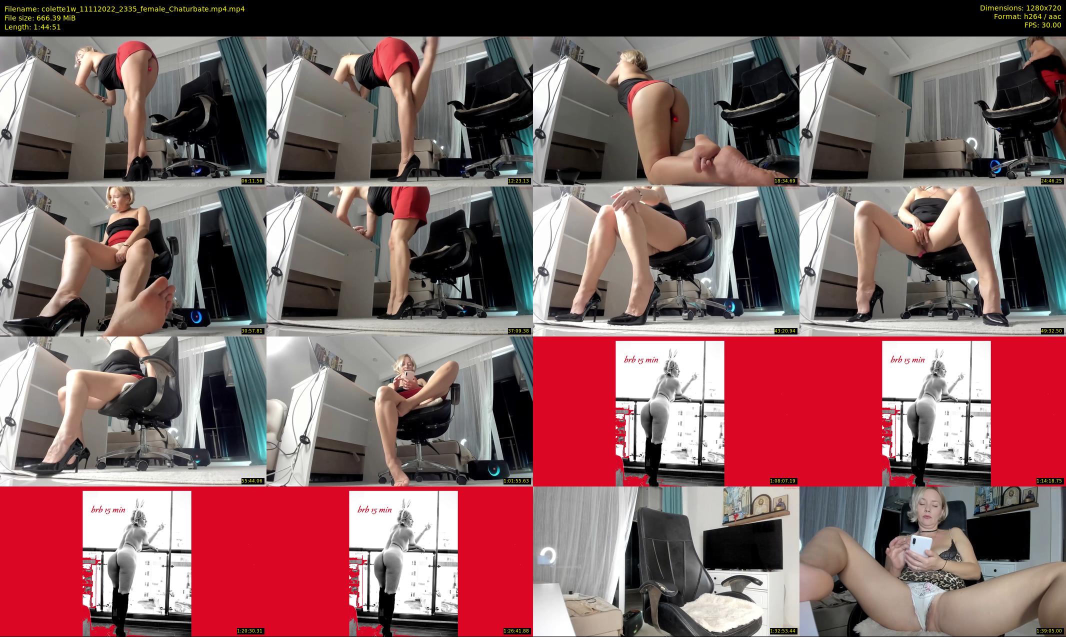 colette1w — 105 minute Chaturbate female cam show recording, 720p, Nov 11, 2022
