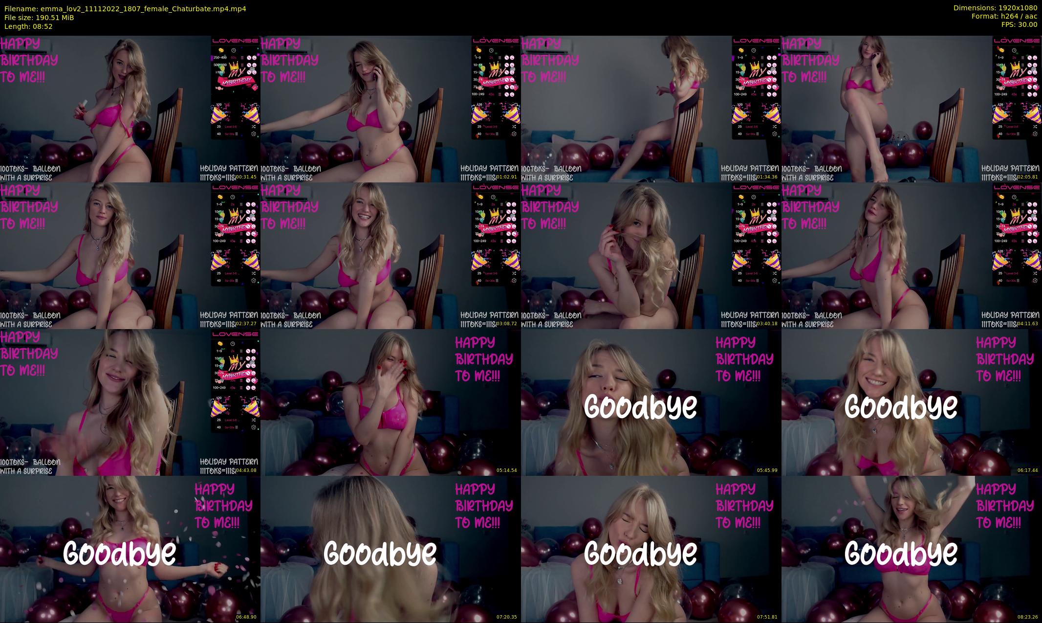emma_lov2 — 9 minute Chaturbate female cam show recording, 1080p, Nov 11, 2022
