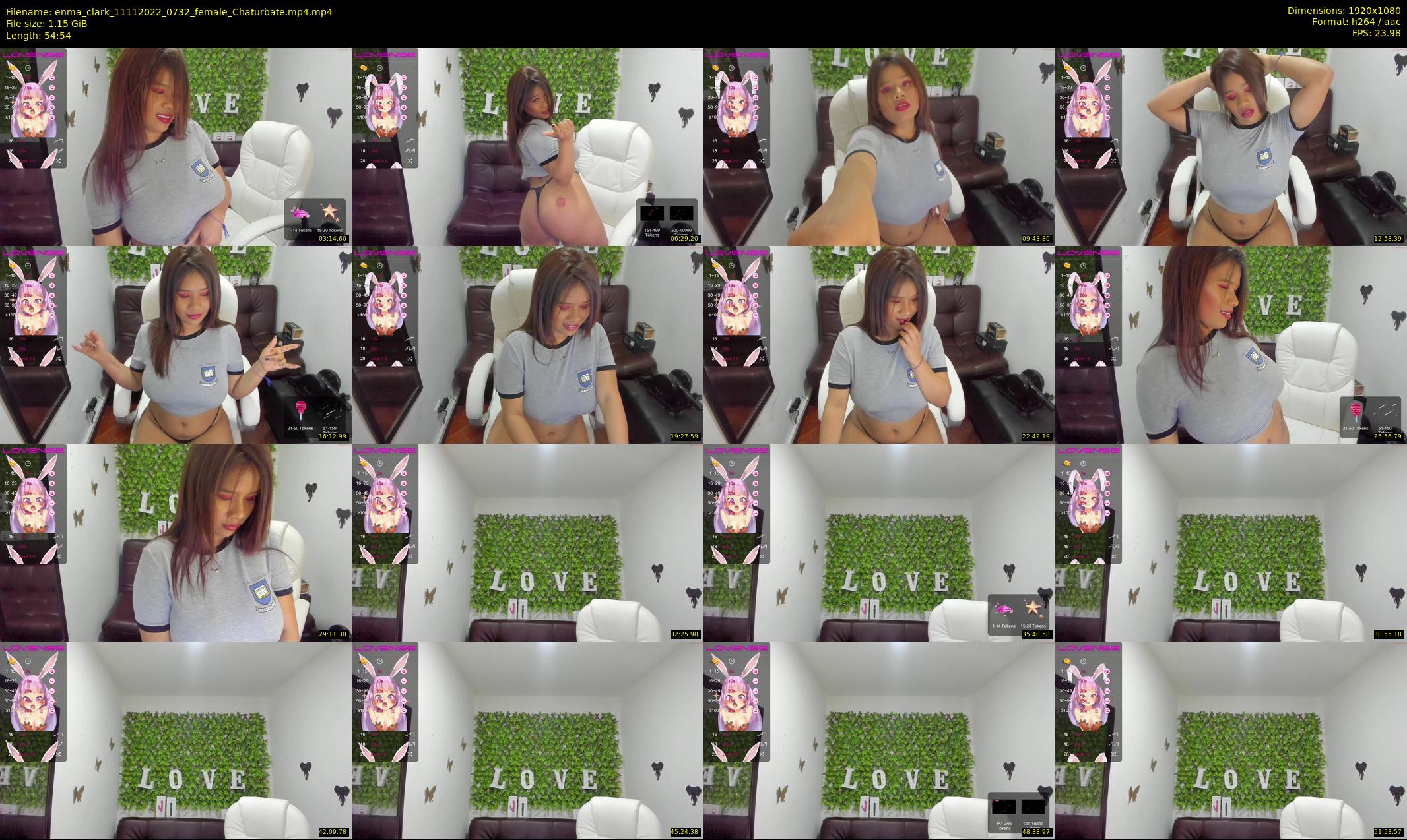enma_clark — 55 minute Chaturbate female cam show recording, 1080p, Nov 11, 2022