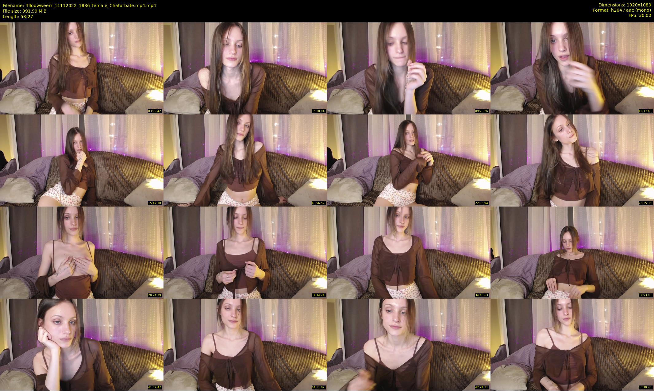 fflloowweerr — 54 minute Chaturbate couple cam show recording, 1080p, Nov 11, 2022