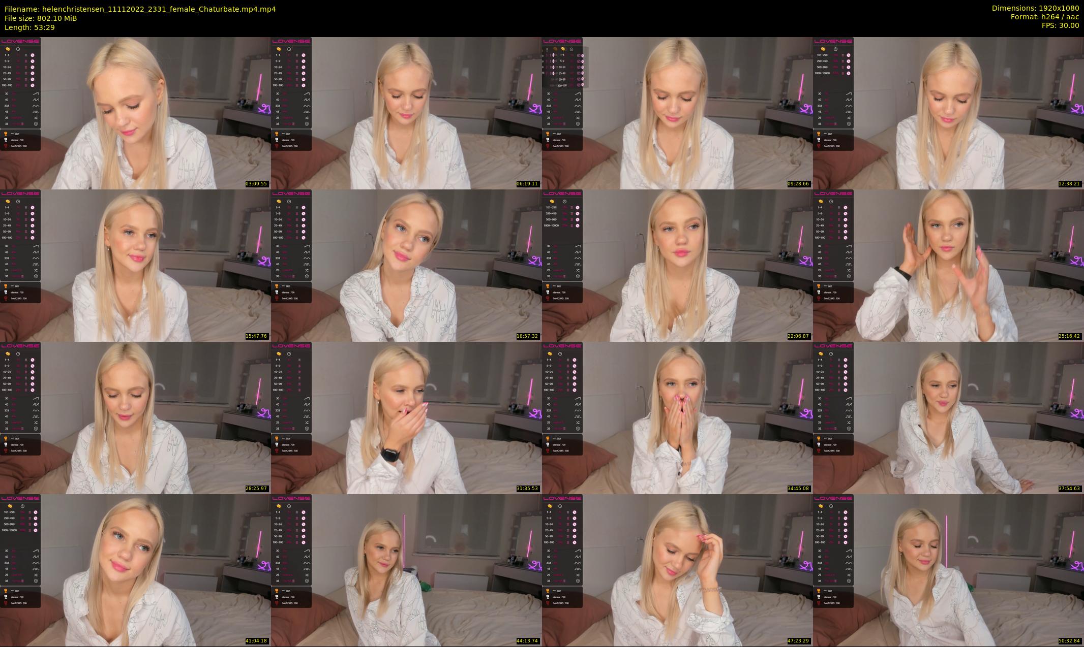 helenchristensen — 54 minute Chaturbate female cam show recording, 1080p, Nov 11, 2022