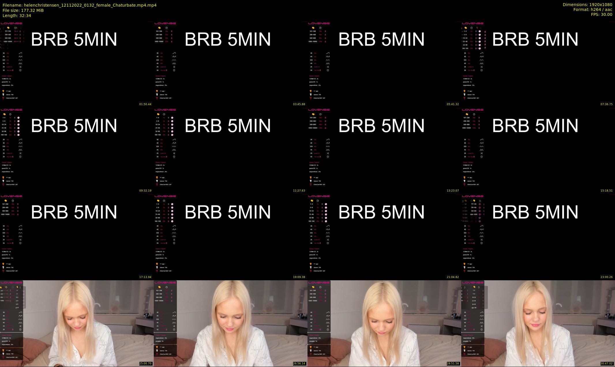 helenchristensen — 33 minute Chaturbate female cam show recording, 1080p, Nov 12, 2022