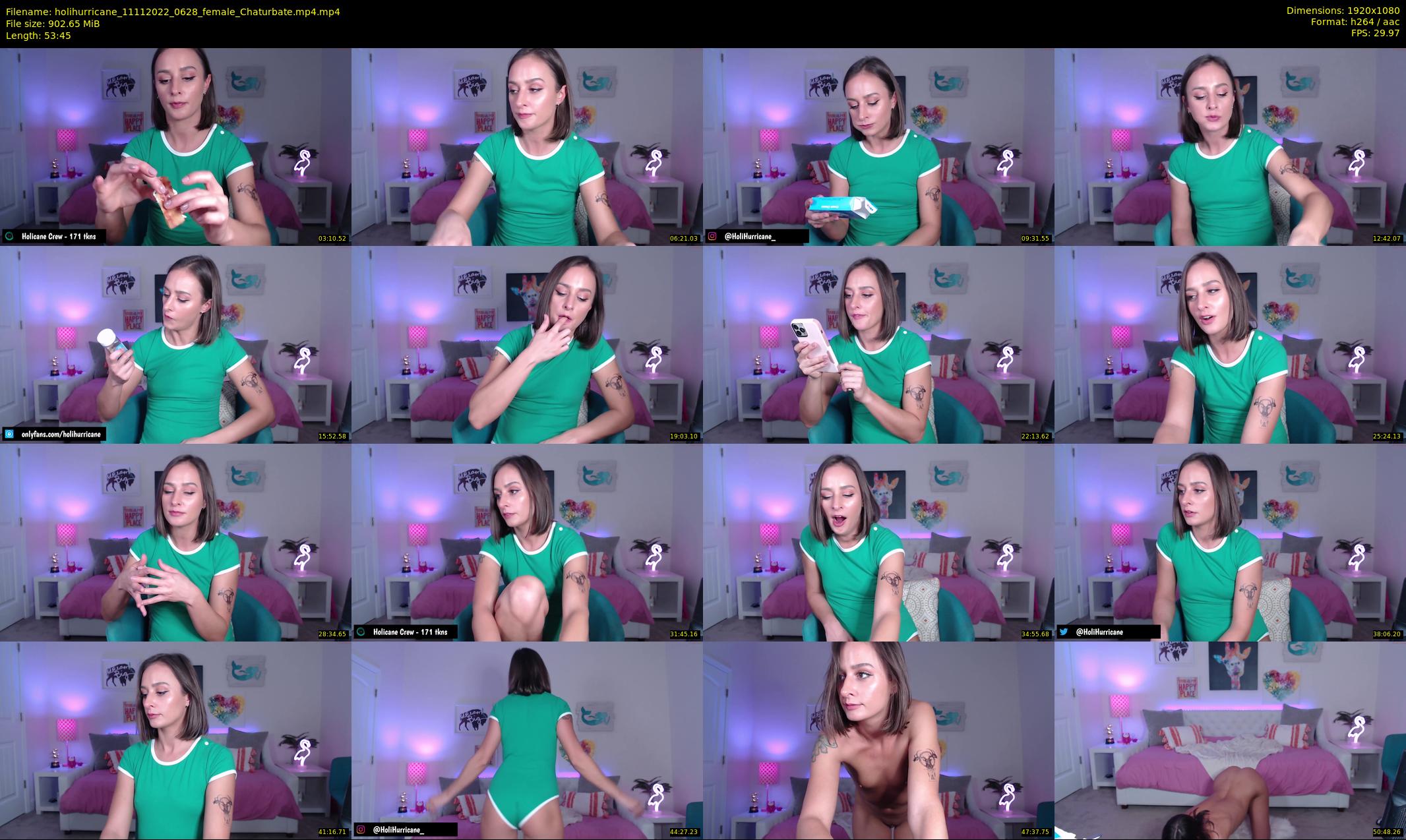 holihurricane — 54 minute Chaturbate female cam show recording, 1080p, Nov 11, 2022