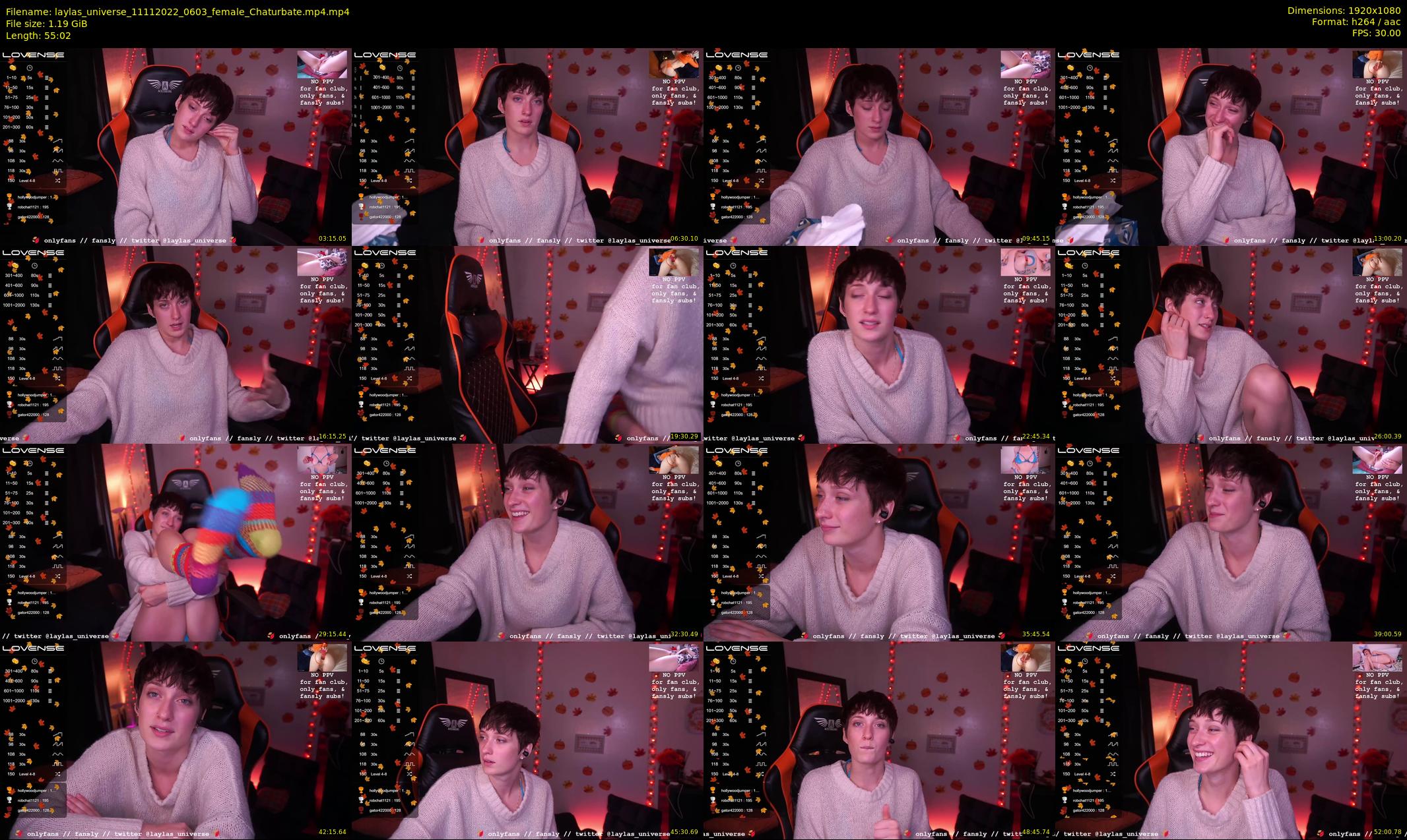 laylas_universe — 56 minute Chaturbate female cam show recording, 1080p, Nov 11, 2022