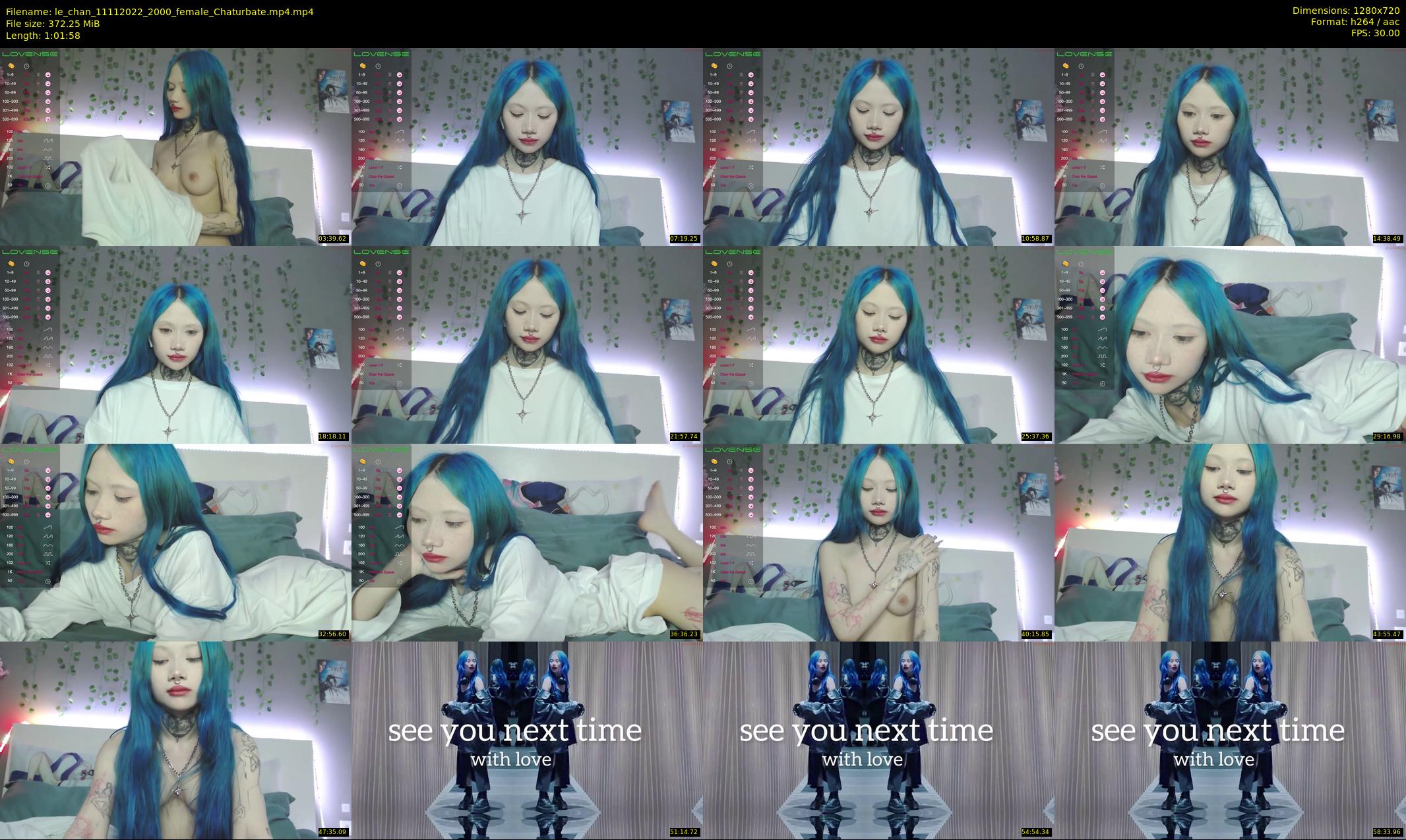 le_chan — 62 minute Chaturbate female cam show recording, 720p, Nov 11, 2022