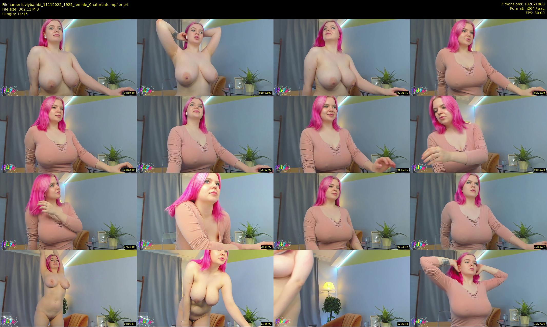 lovlybambi — 15 minute Chaturbate female cam show recording, 1080p, Nov 11, 2022