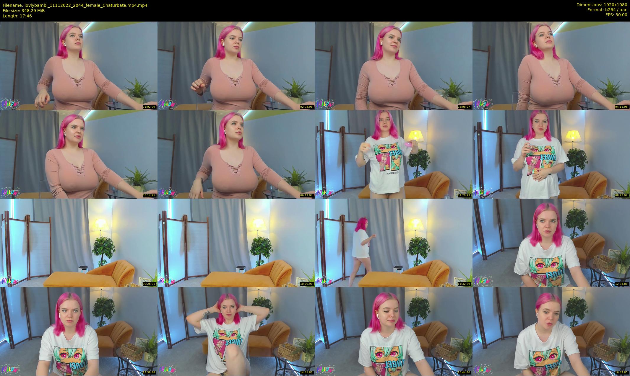 lovlybambi — 18 minute Chaturbate female cam show recording, 1080p, Nov 11, 2022