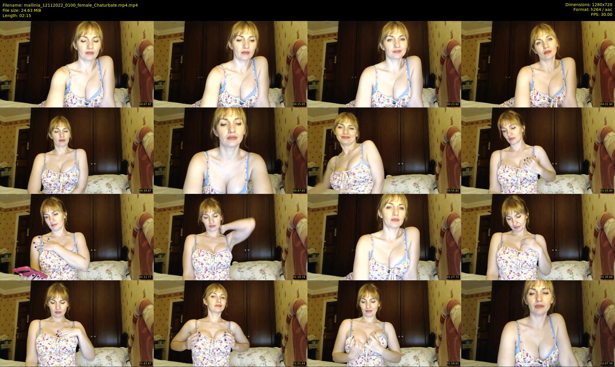 mallinia — 3 minute Chaturbate female cam show recording, 720p, Nov 12, 2022