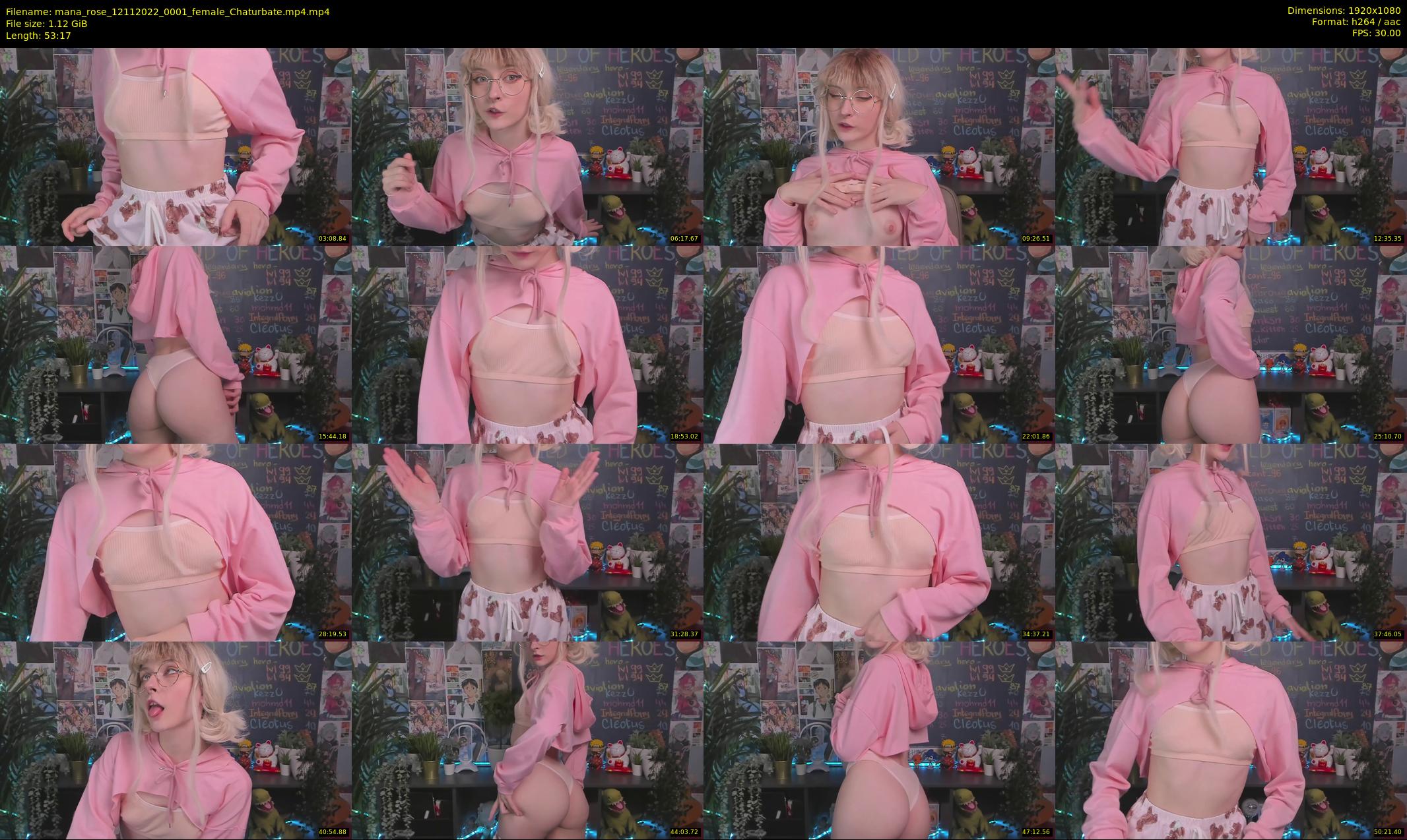 mana_rose — 54 minute Chaturbate female cam show recording, 1080p, Nov 12, 2022